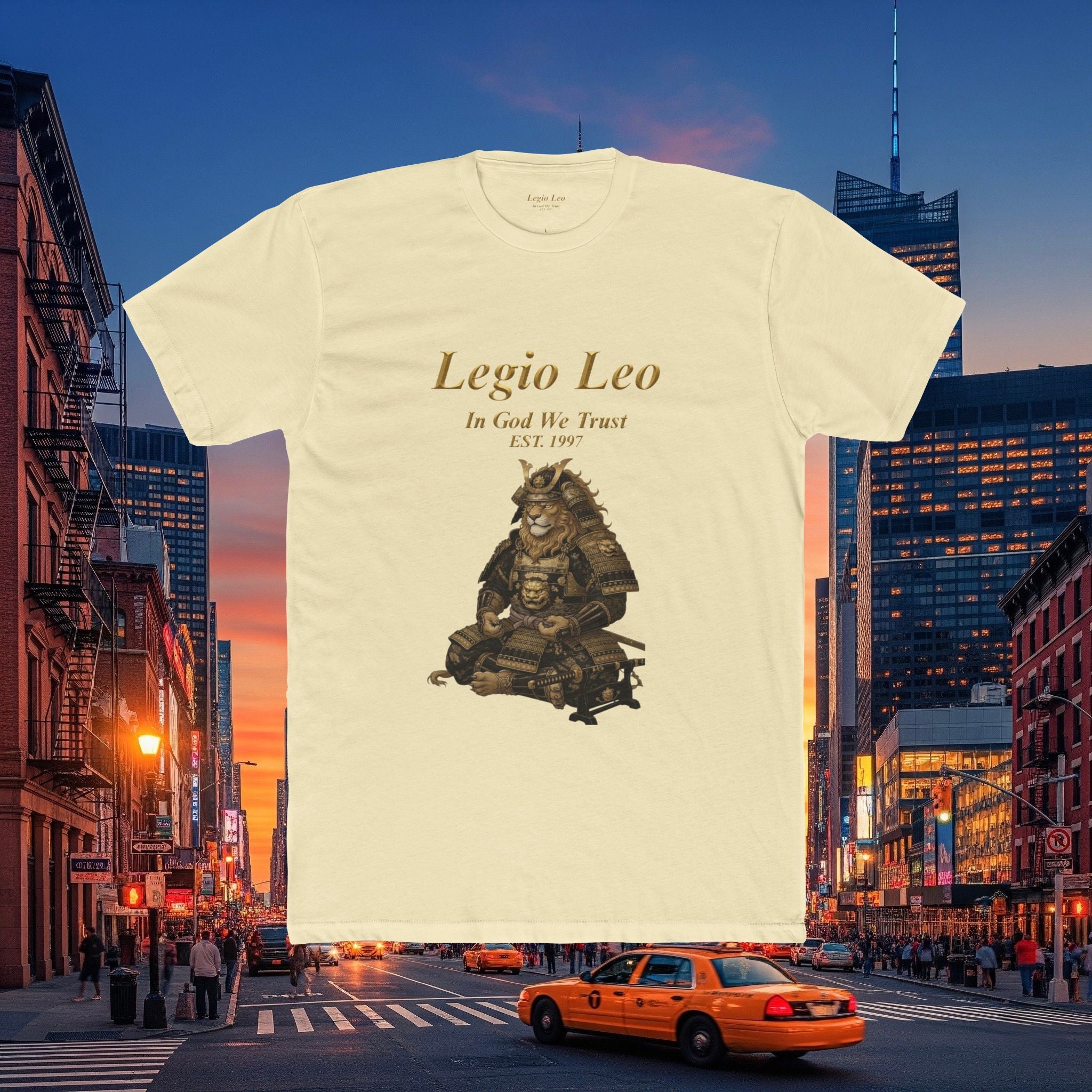 Legio Leo Honorary Peaceful Samurai Warrior Cotton Crew Tee