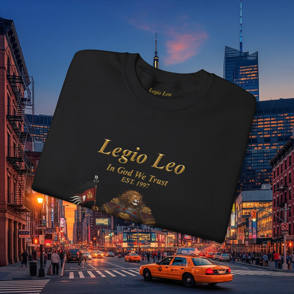 Legio Leo Cozy Crewneck Sweatshirt | Mongol Warrior Design