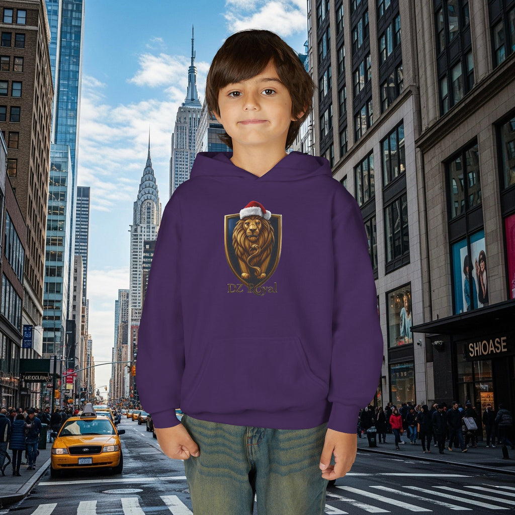 DZ Royal’s Christmas Youth Hoodie (Grown Lion)
