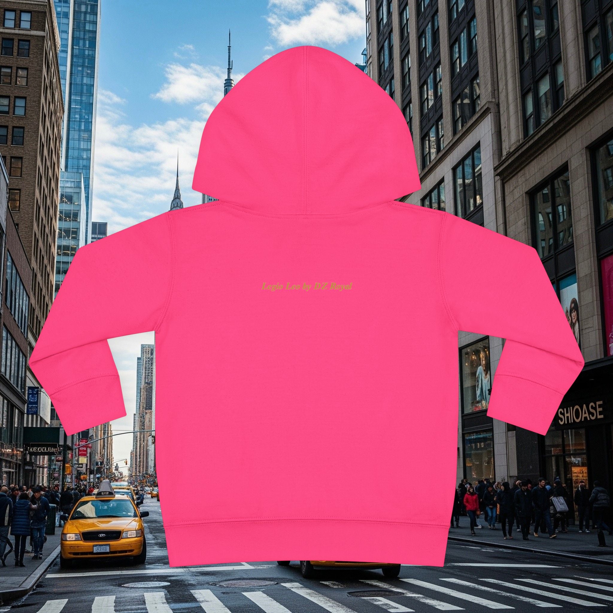 Legio Leo’s Toddler Pullover Fleece Hoodie (Grown Lion)