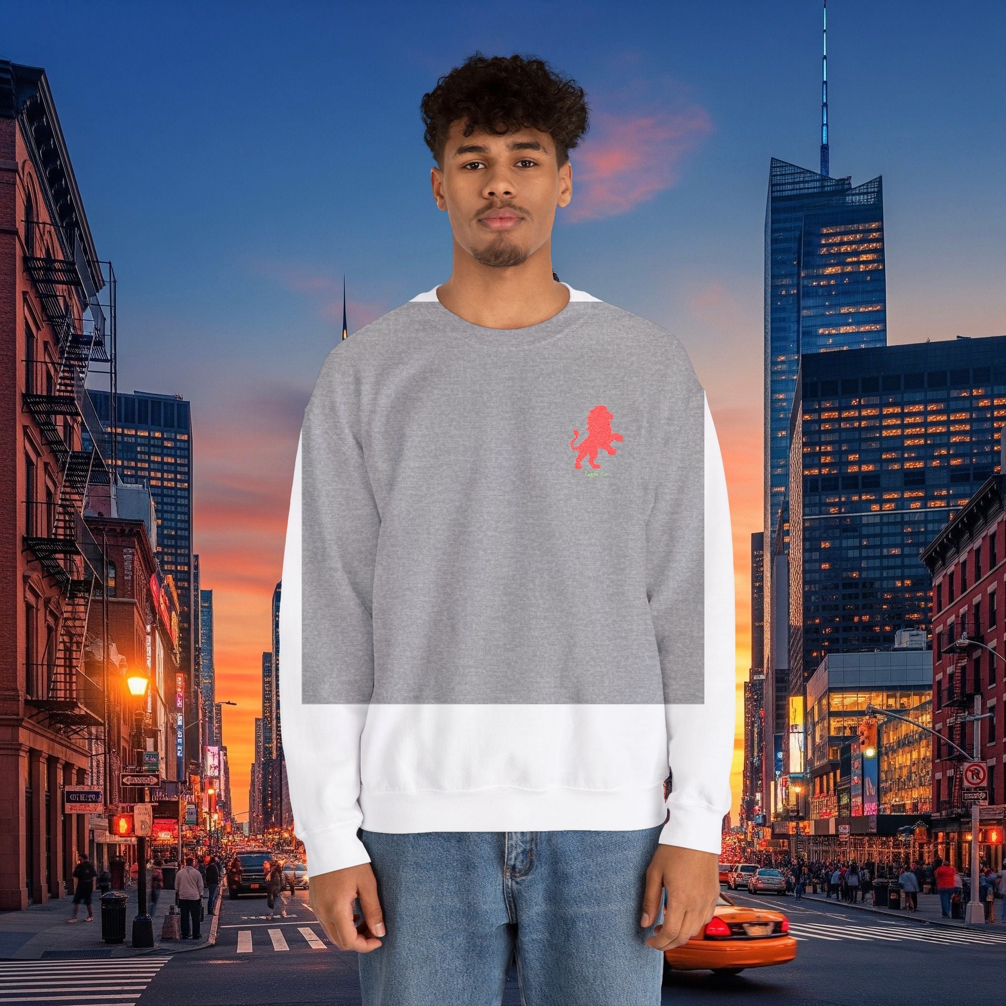 Legio Leo by DZ Royal Crewneck Sweatshirt | Mighty Lion Embroidered