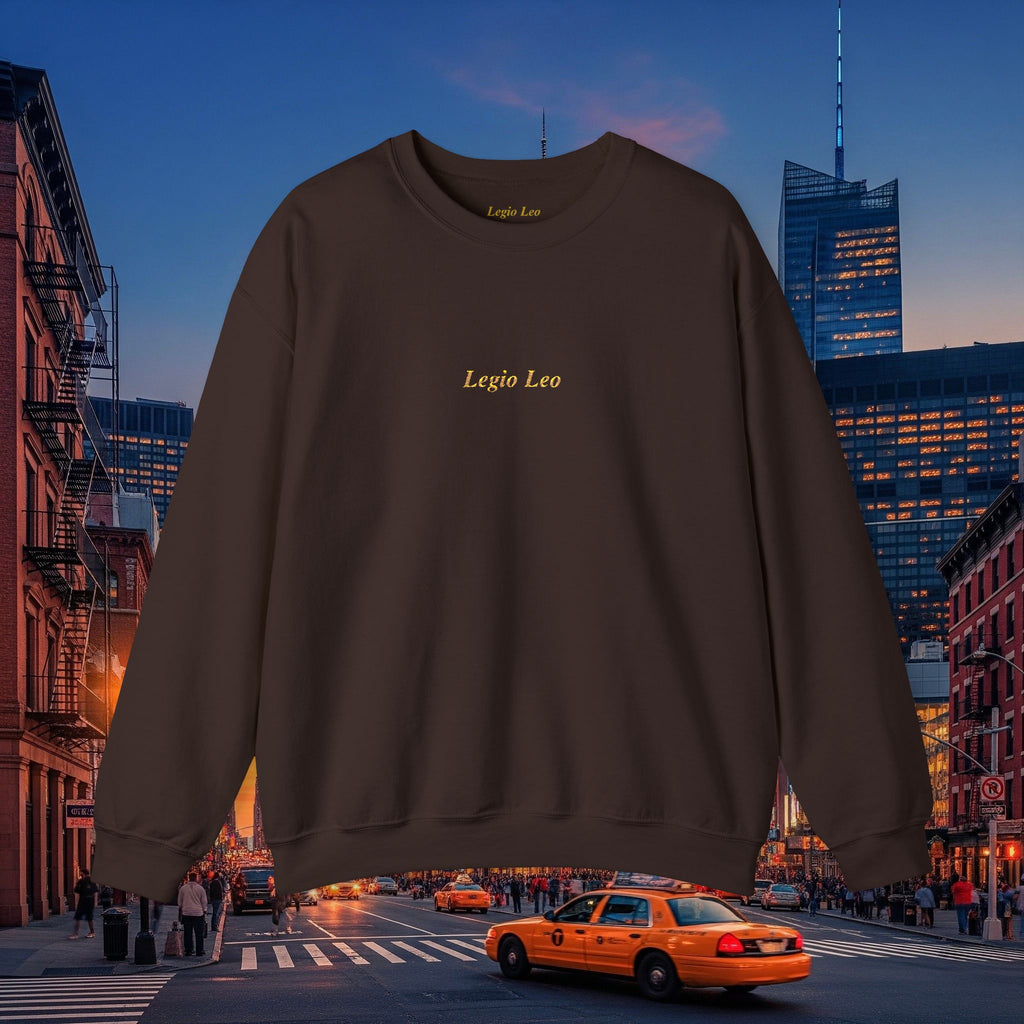 Legio Leo Crewneck Sweatshirt | Legio Leo Design Embroidered
