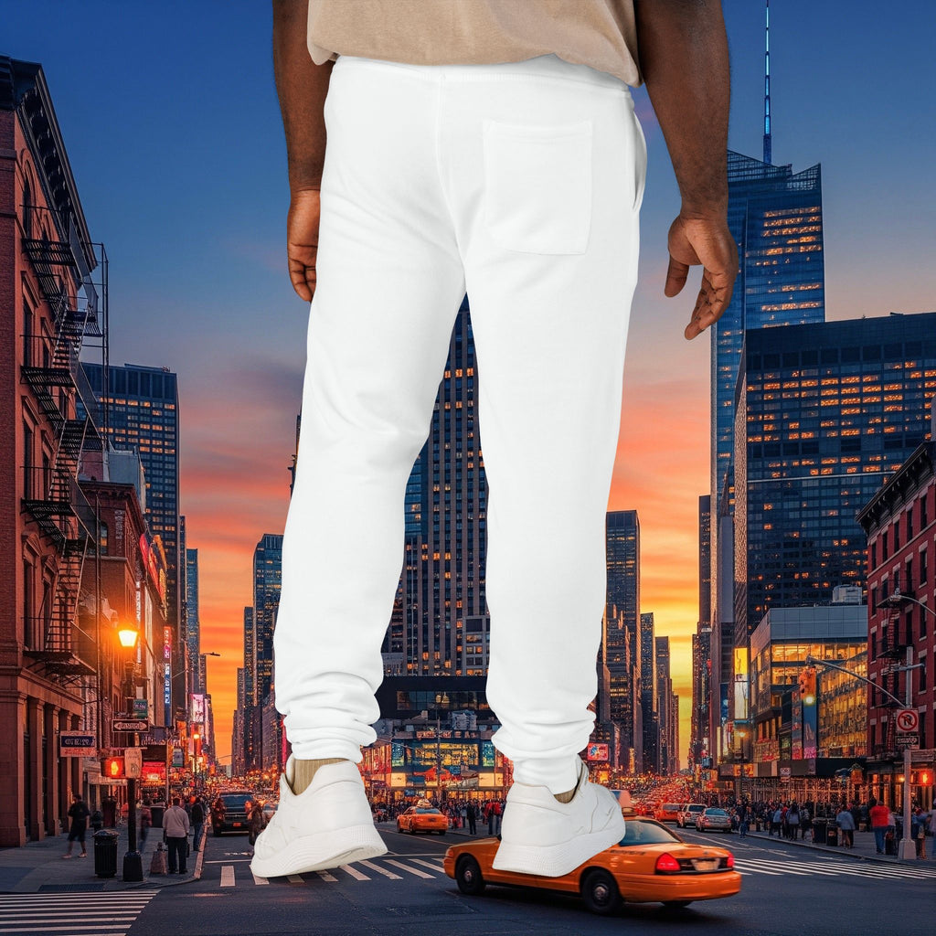 Legio Leo Sweatpants — In God We Trust Embroidery Design Cozy Fleece Joggers