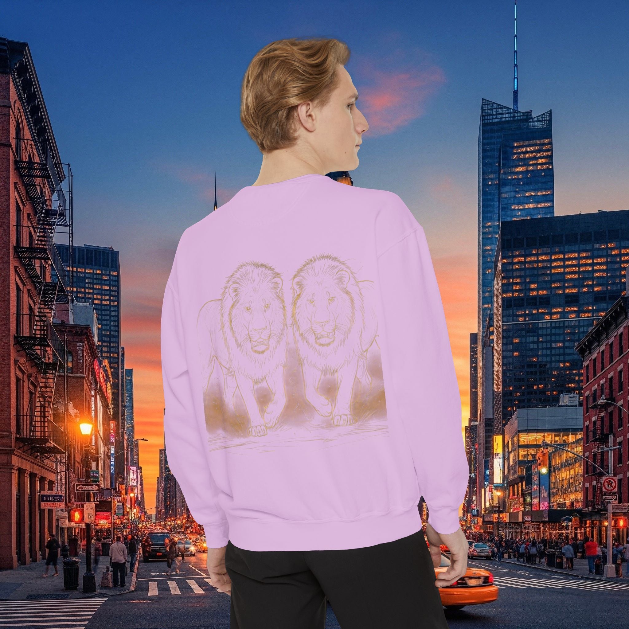 Legio Leo Sweatshirt – Minimal Gold Script Brothers 4 Life  Crewneck
