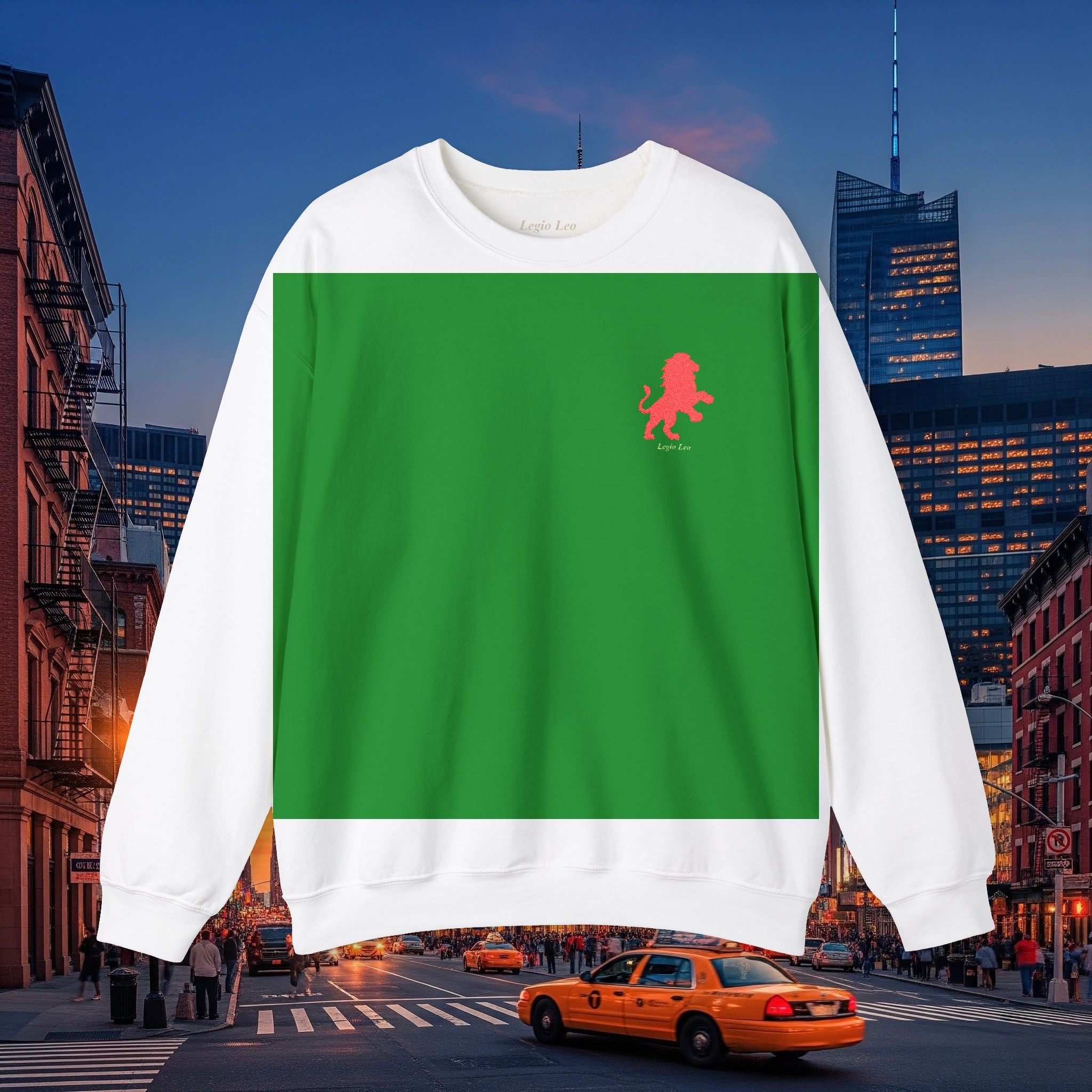 Legio Leo by DZ Royal Crewneck Sweatshirt | Mighty Lion Embroidered