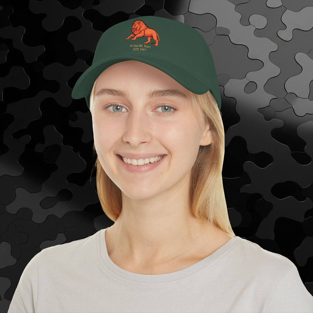 Low Profile Baseball Cap Original Mighty Lion Embroidery