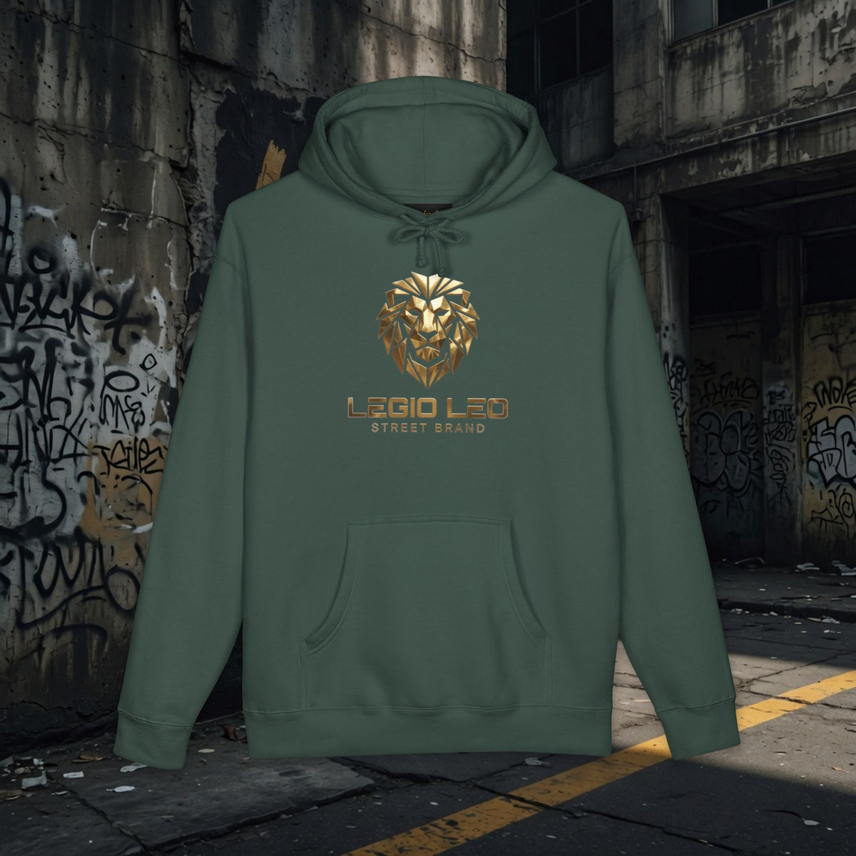 Legio Leo | Simple Urban Lion | Unisex Heavyweight Hooded Sweatshirt