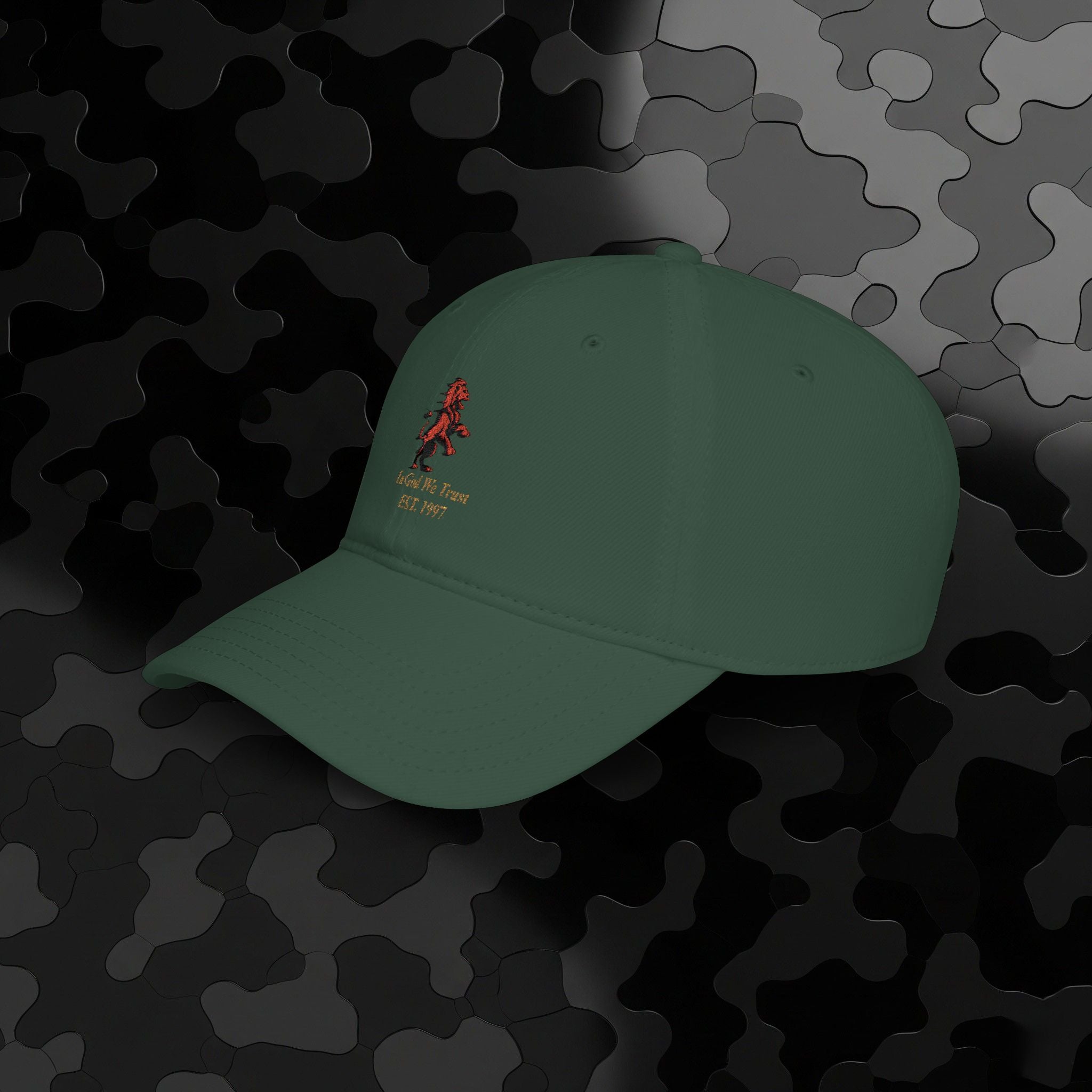 Low Profile Baseball Cap Classic Lion Logo Embroidery