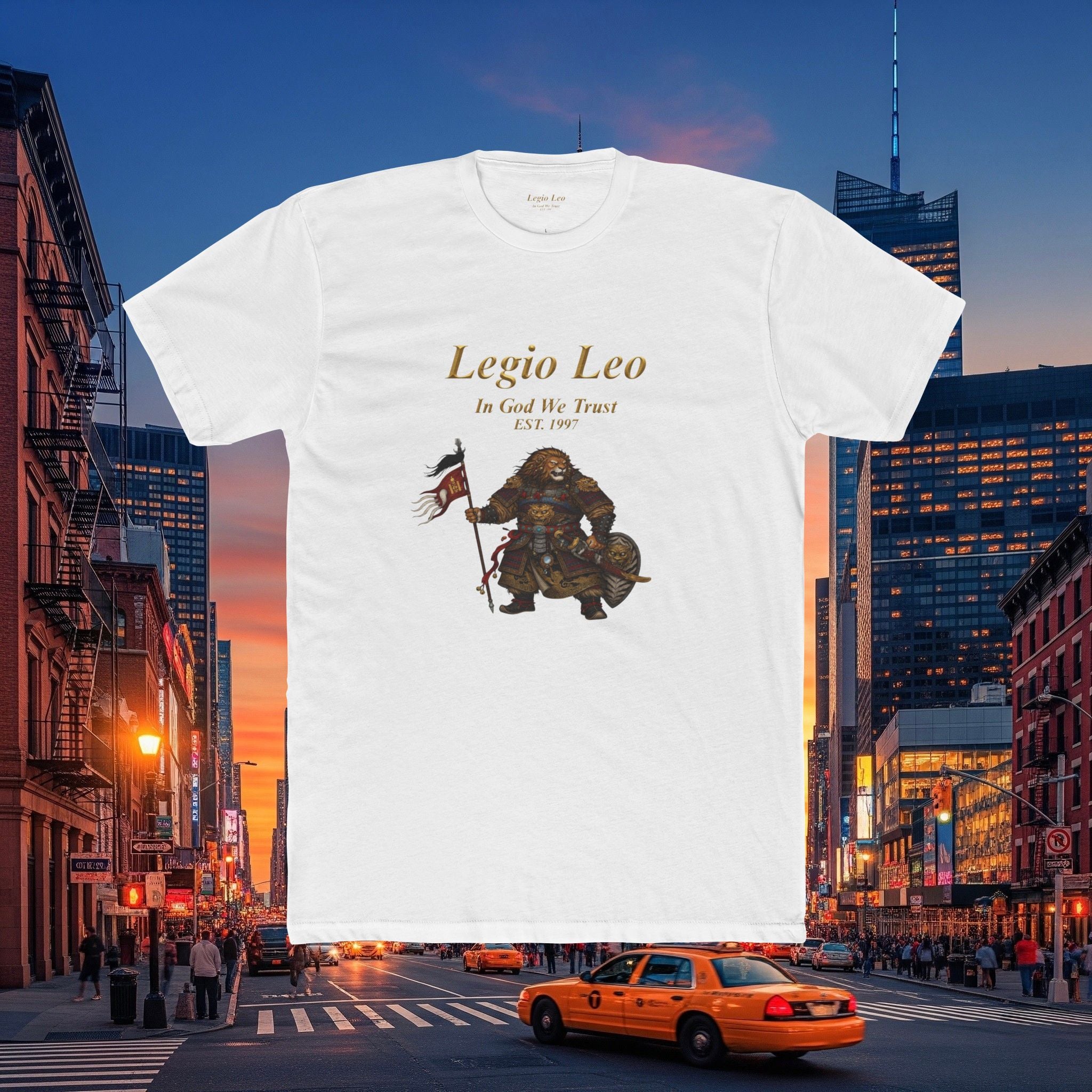 Legio Leo Cotton Crew Tee | Mongol Warrior Design