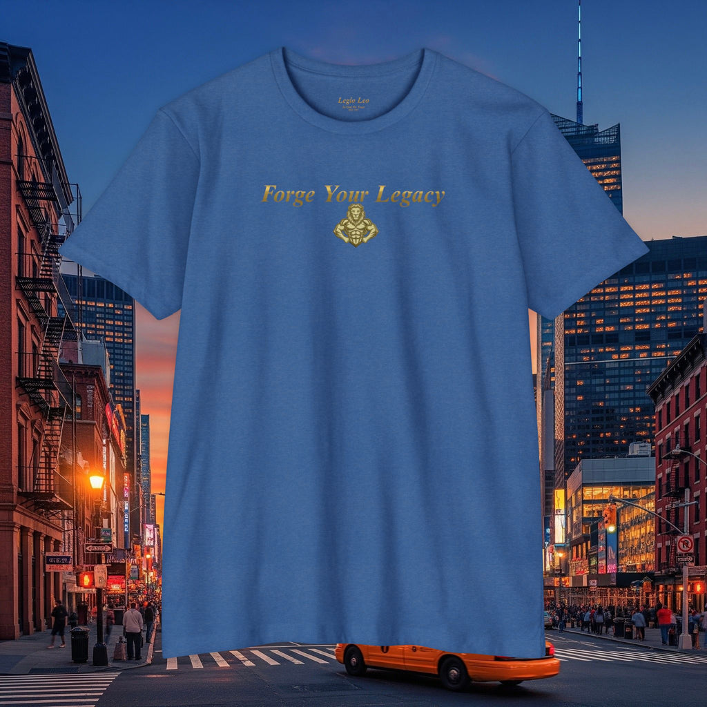 Forge Your Legacy T‑Shirt — Inspirational Vintage Emblem Tee
