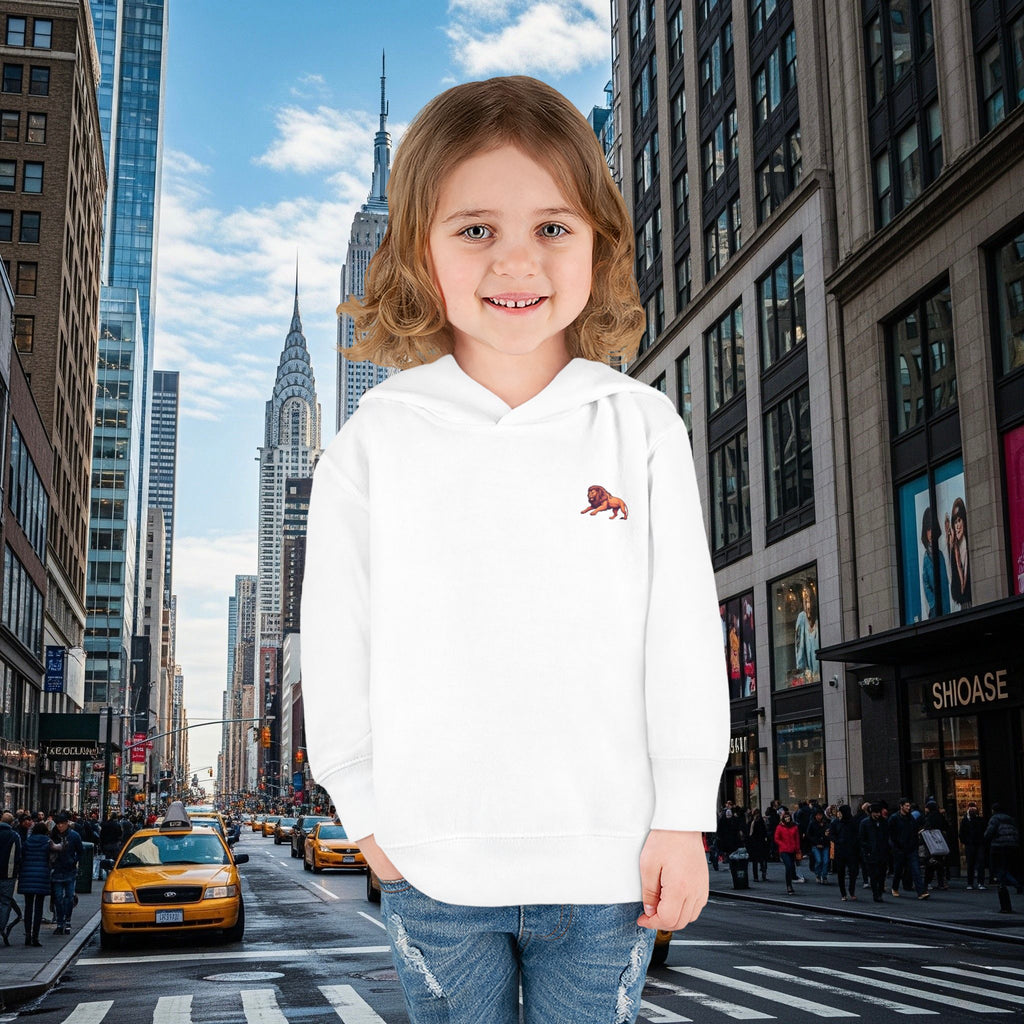 Legio Leo’s Toddler Pullover Fleece Hoodie (Grown Lion)