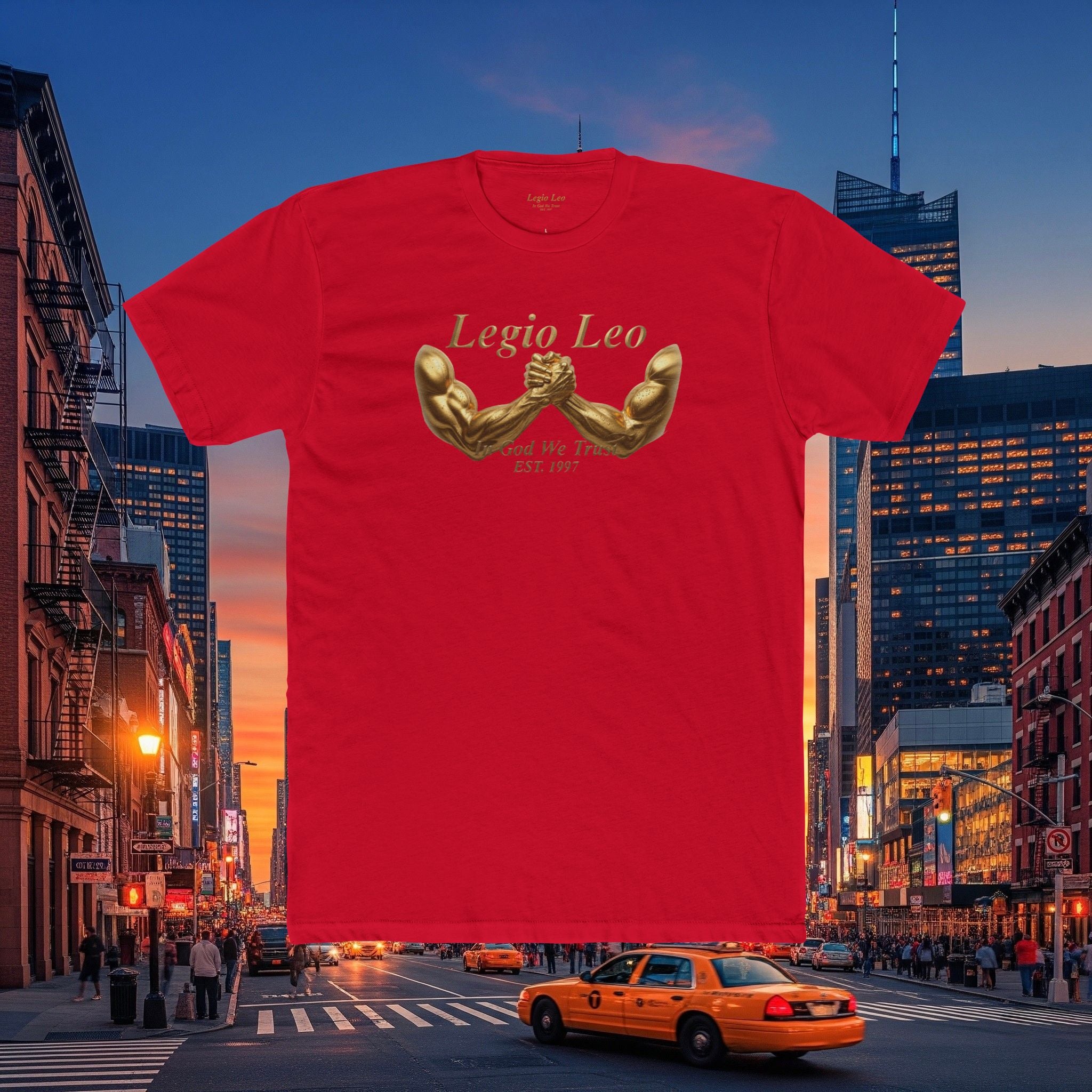 Legio Leo T‑Shirt — 'Legio Leo and In God We Trust Power Grab  Tee