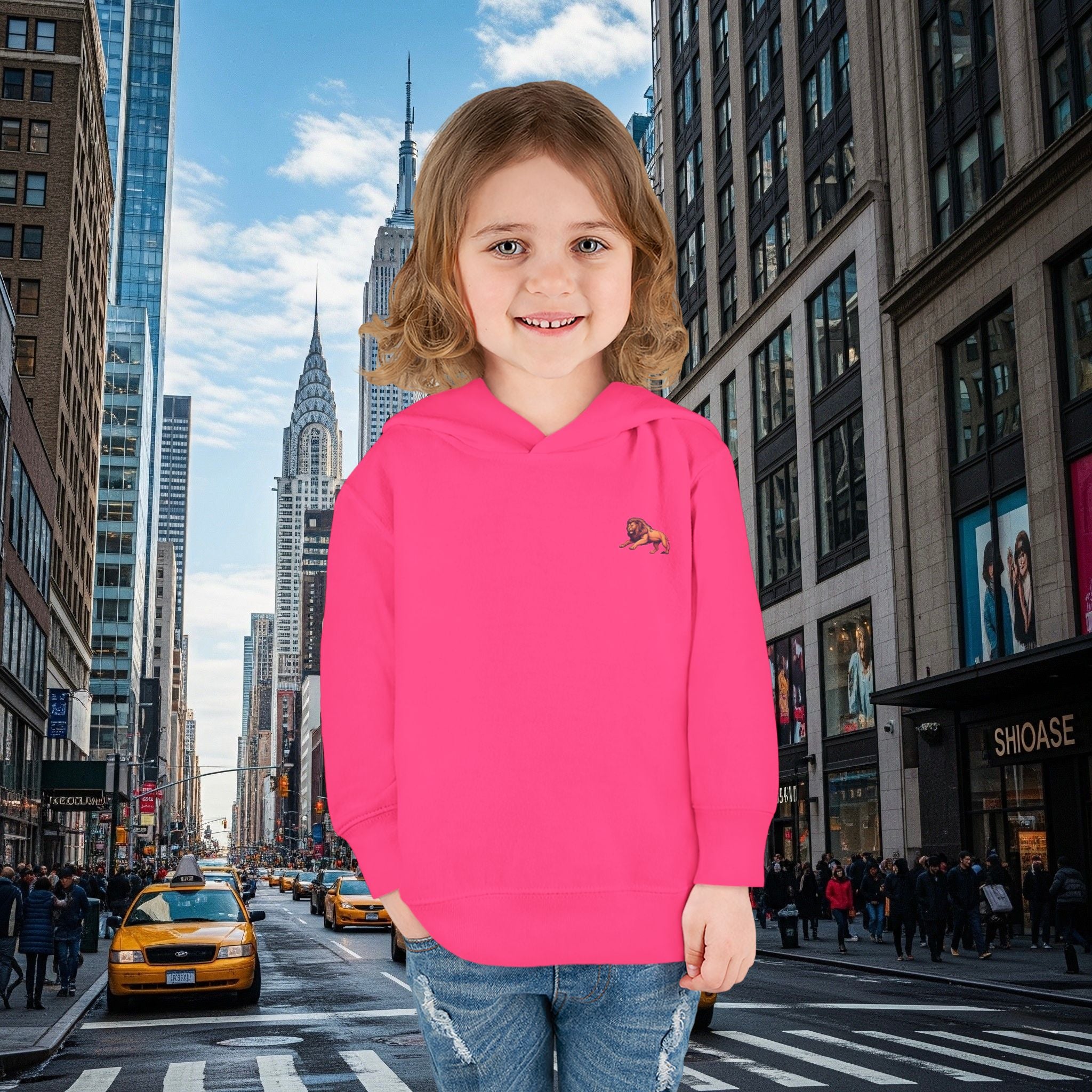 Legio Leo’s Toddler Pullover Fleece Hoodie (Grown Lion)