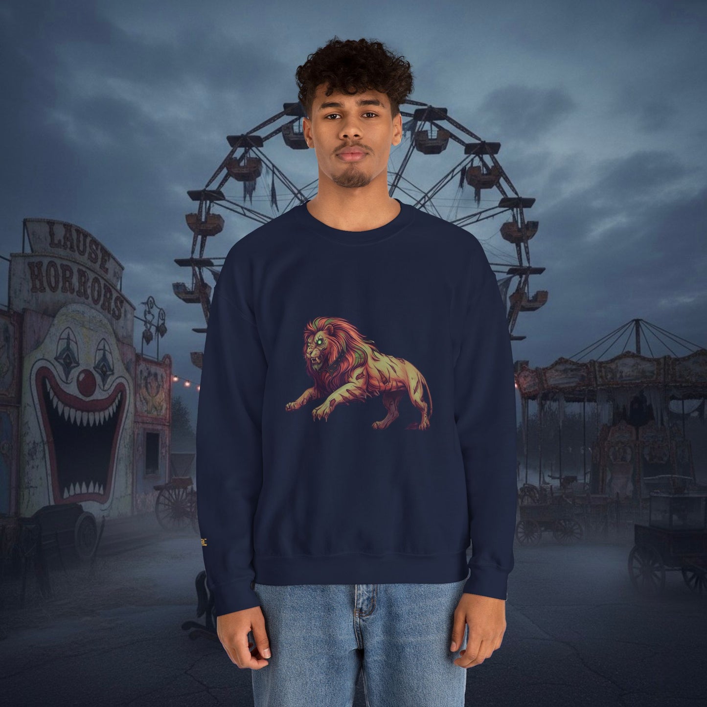 Undead Legio Leo by DZ Royal Crewneck Sweatshirt (Halloween Edition)