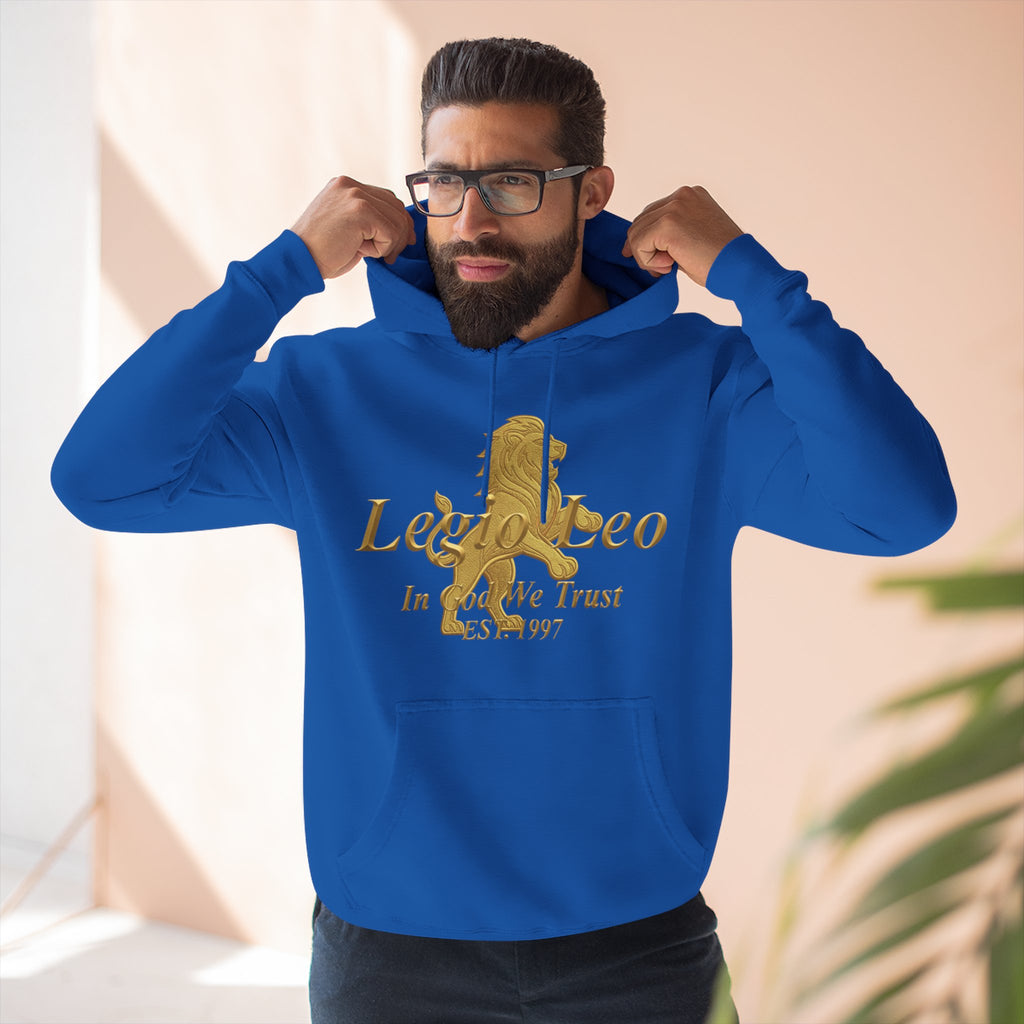 Legio Leo Golden Edition Fleece Hoodie – Minimal Gold Script Pullover