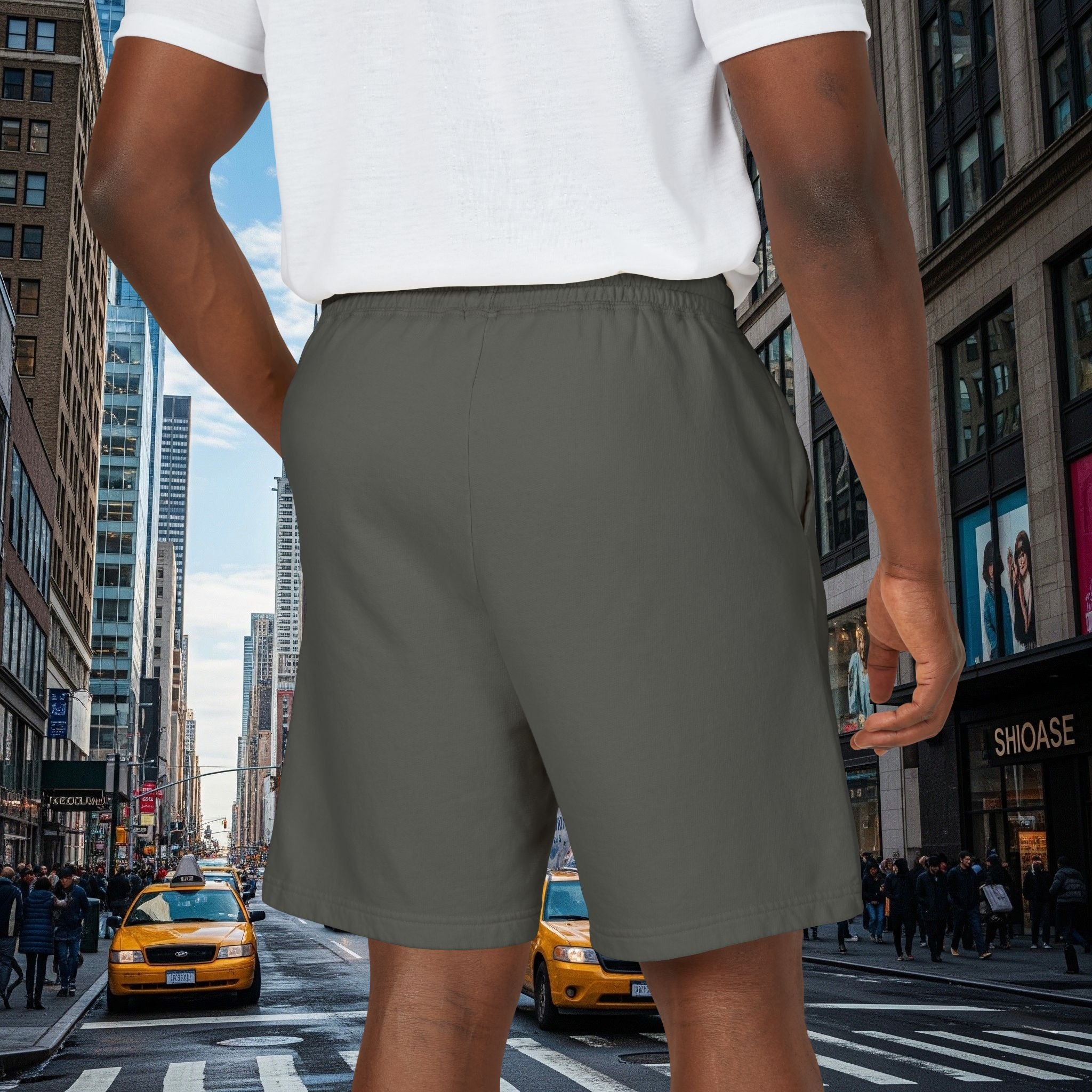Legio Leo Graphic Sweat Shorts — Lightweight Garment-Dyed Fleece