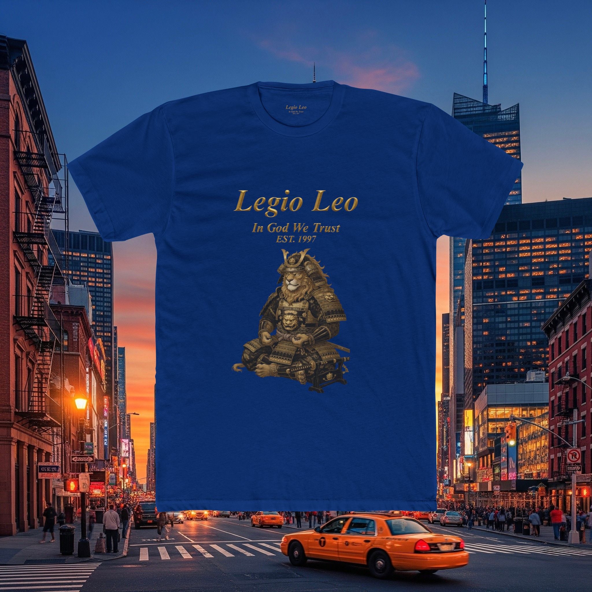 Legio Leo Honorary Peaceful Samurai Warrior Cotton Crew Tee