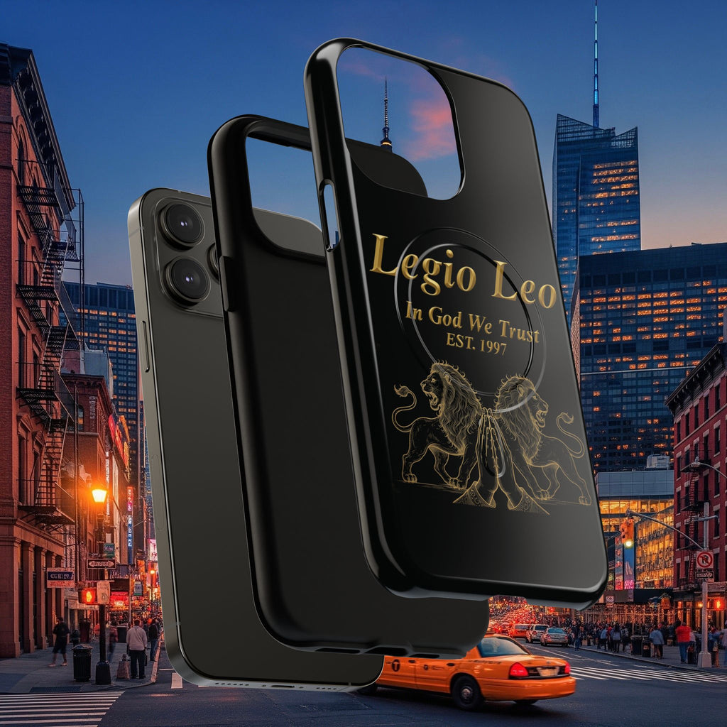 Tough Magnetic Phone Cases - Embrace Strength and Style, Legio Leo Design, Durable Protection