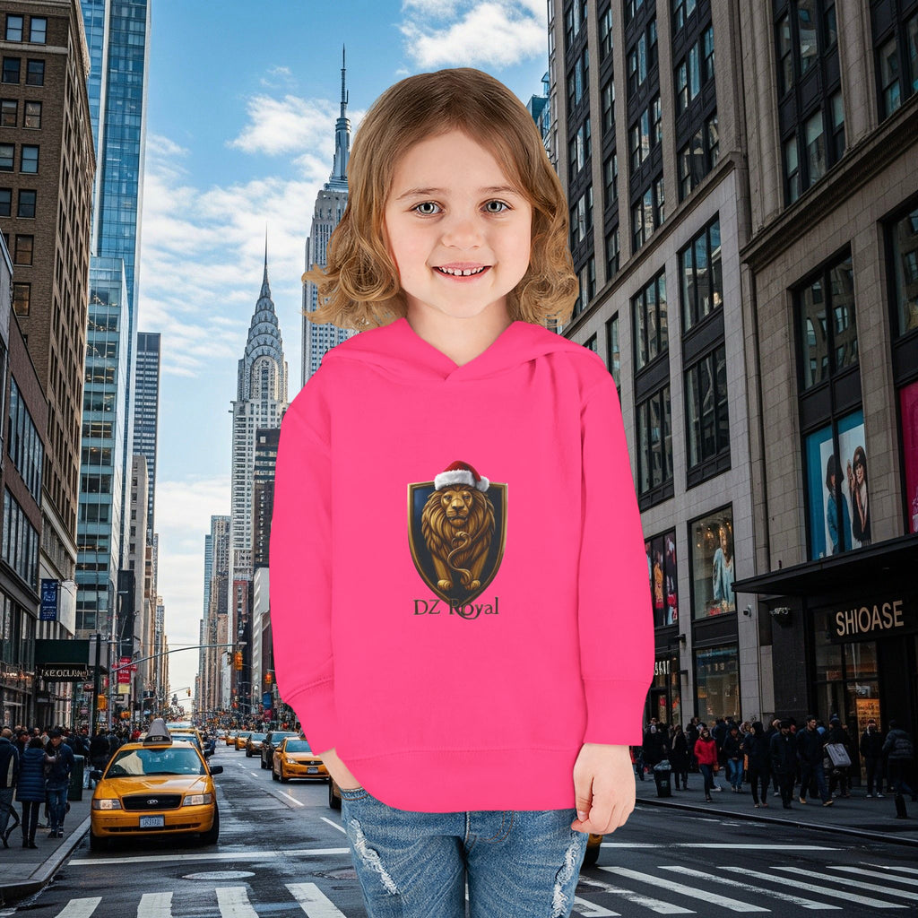 DZ Royal Christmas Toddler Pullover Fleece Hoodie (Grown Lion)