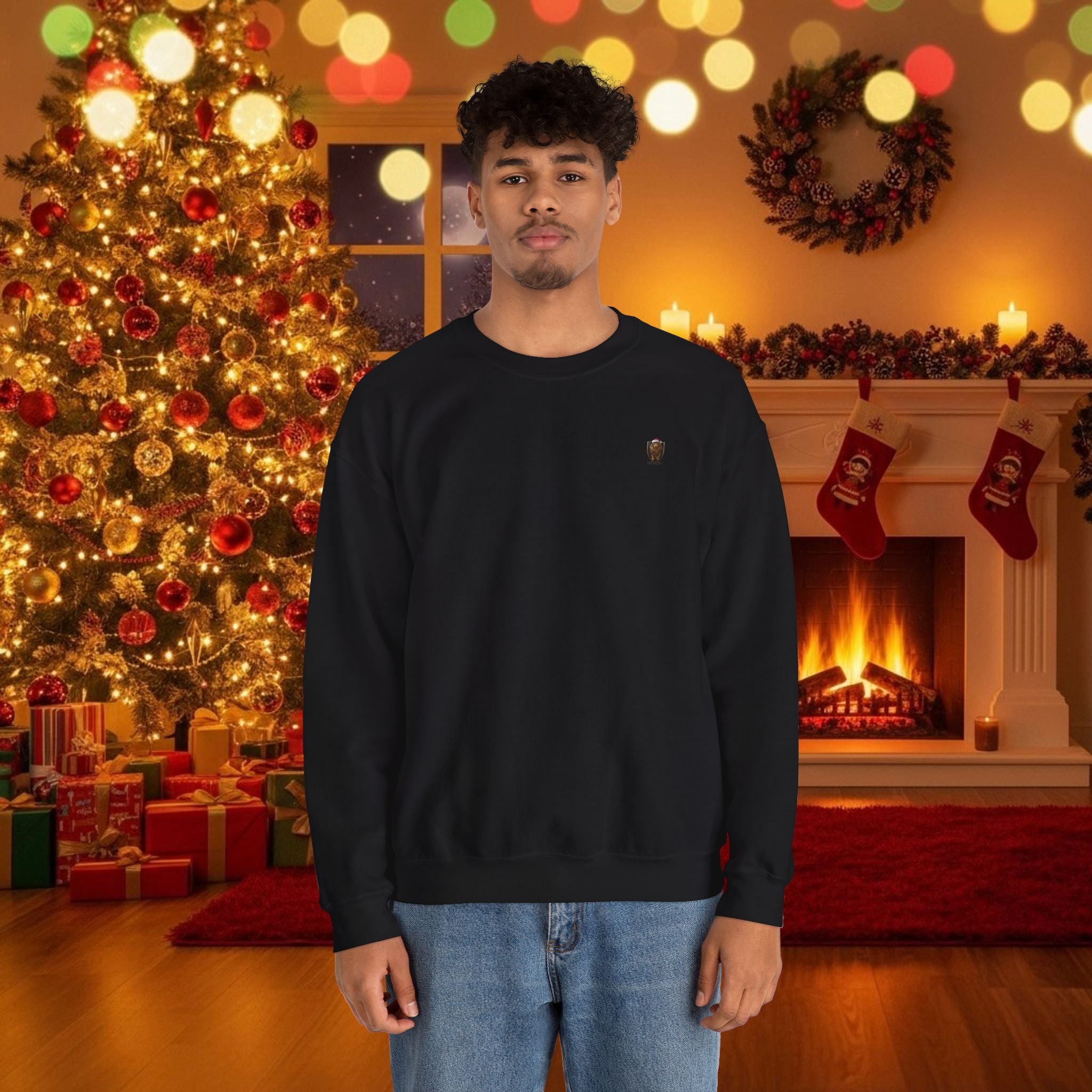 Christmas Holiday DZ Royal Cozy Unisex Crewneck Sweatshirt for