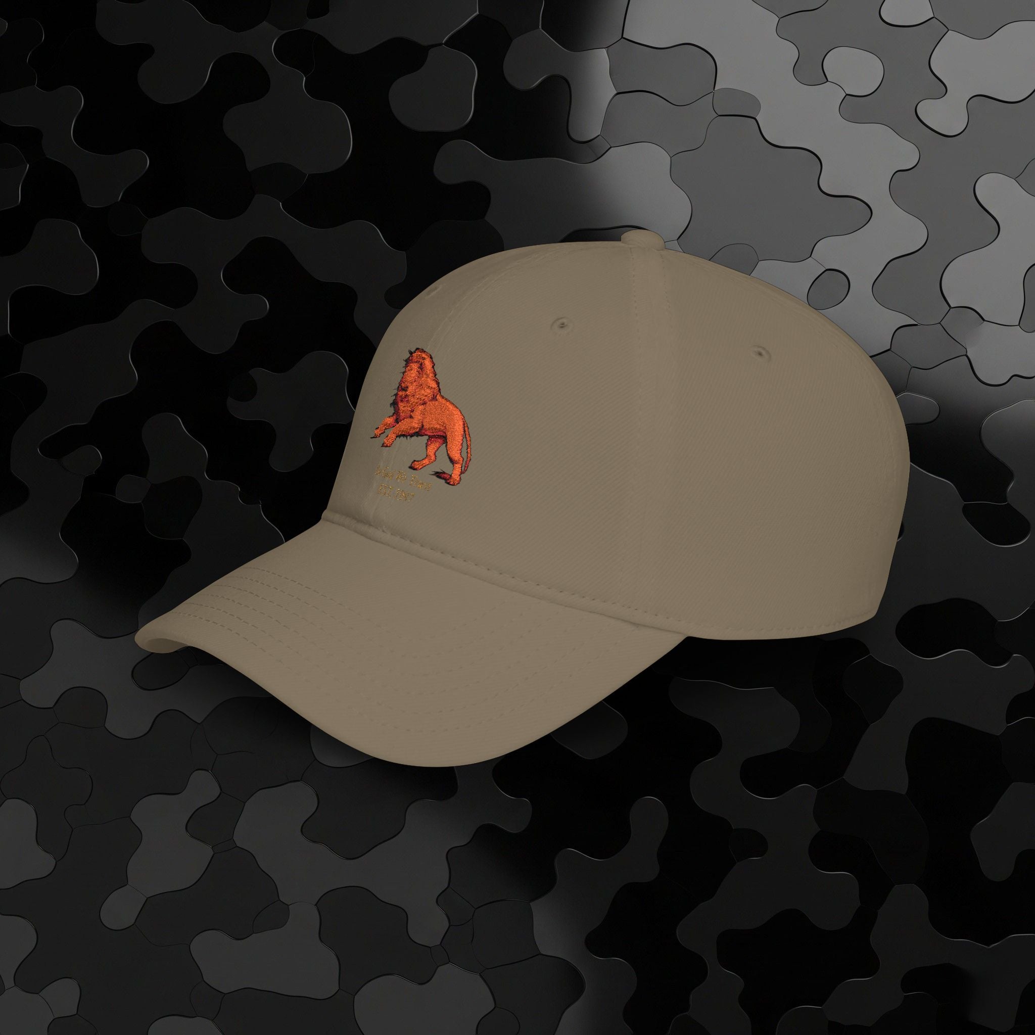 Low Profile Baseball Cap Original Mighty Lion Embroidery