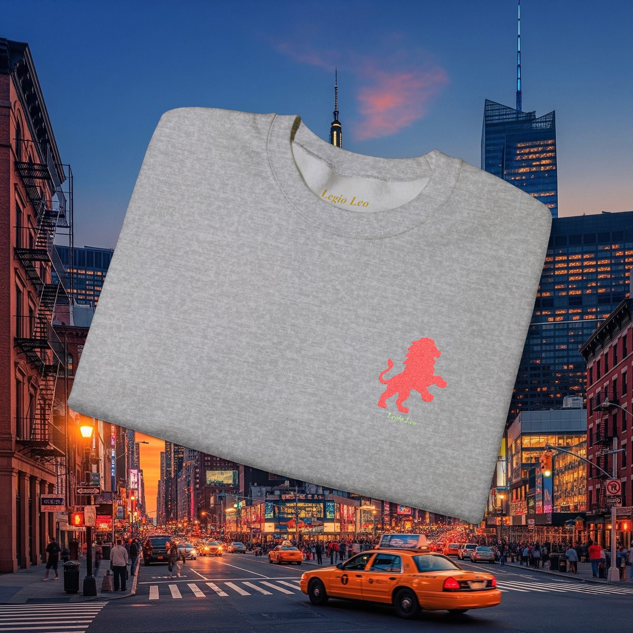 Legio Leo by DZ Royal Crewneck Sweatshirt | Mighty Lion Embroidered