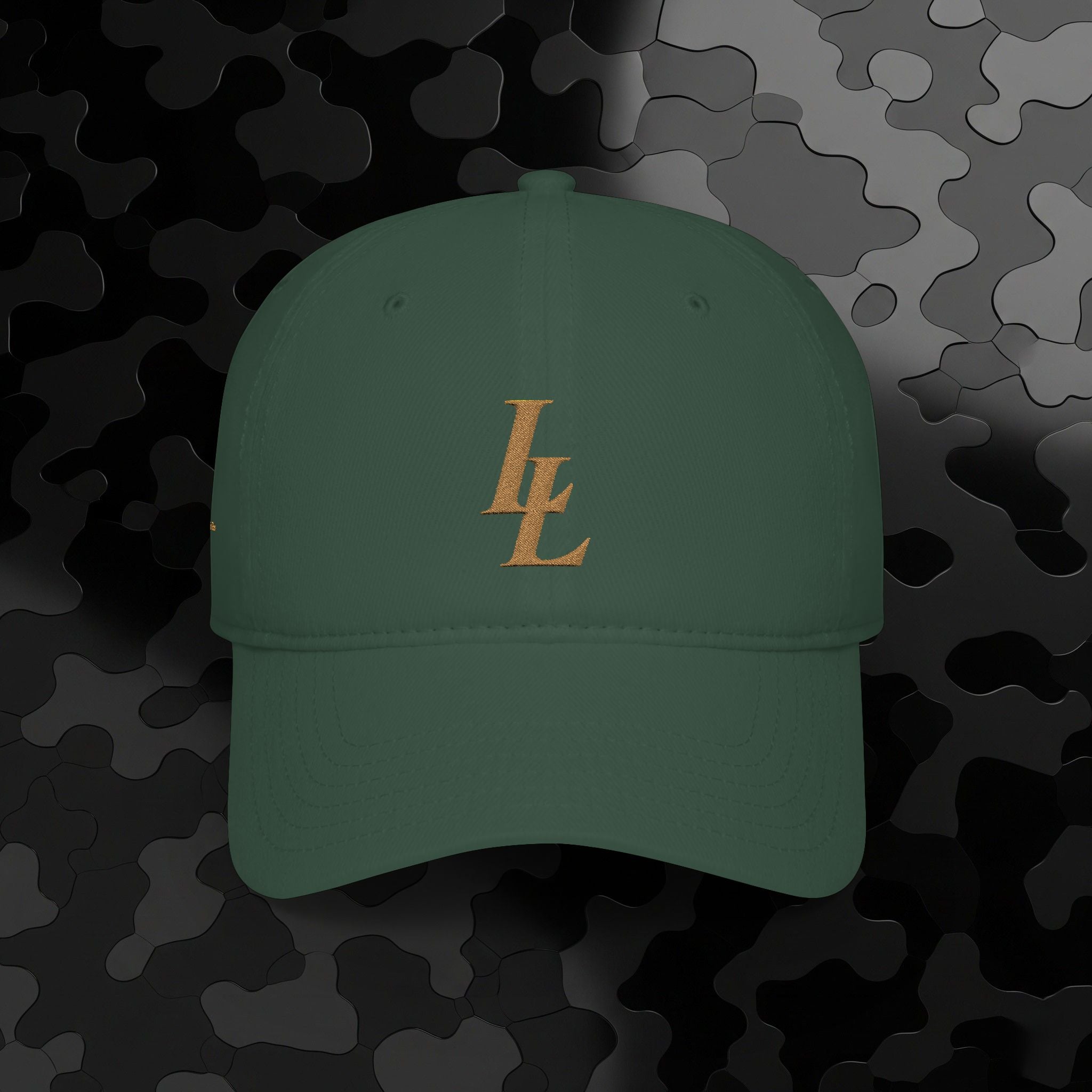 Low Profile Baseball Cap Overlapping 'LL' Embroidery