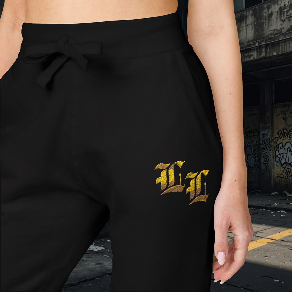 Legio Leo Embroidered Streetwear Fleece Sweatpants