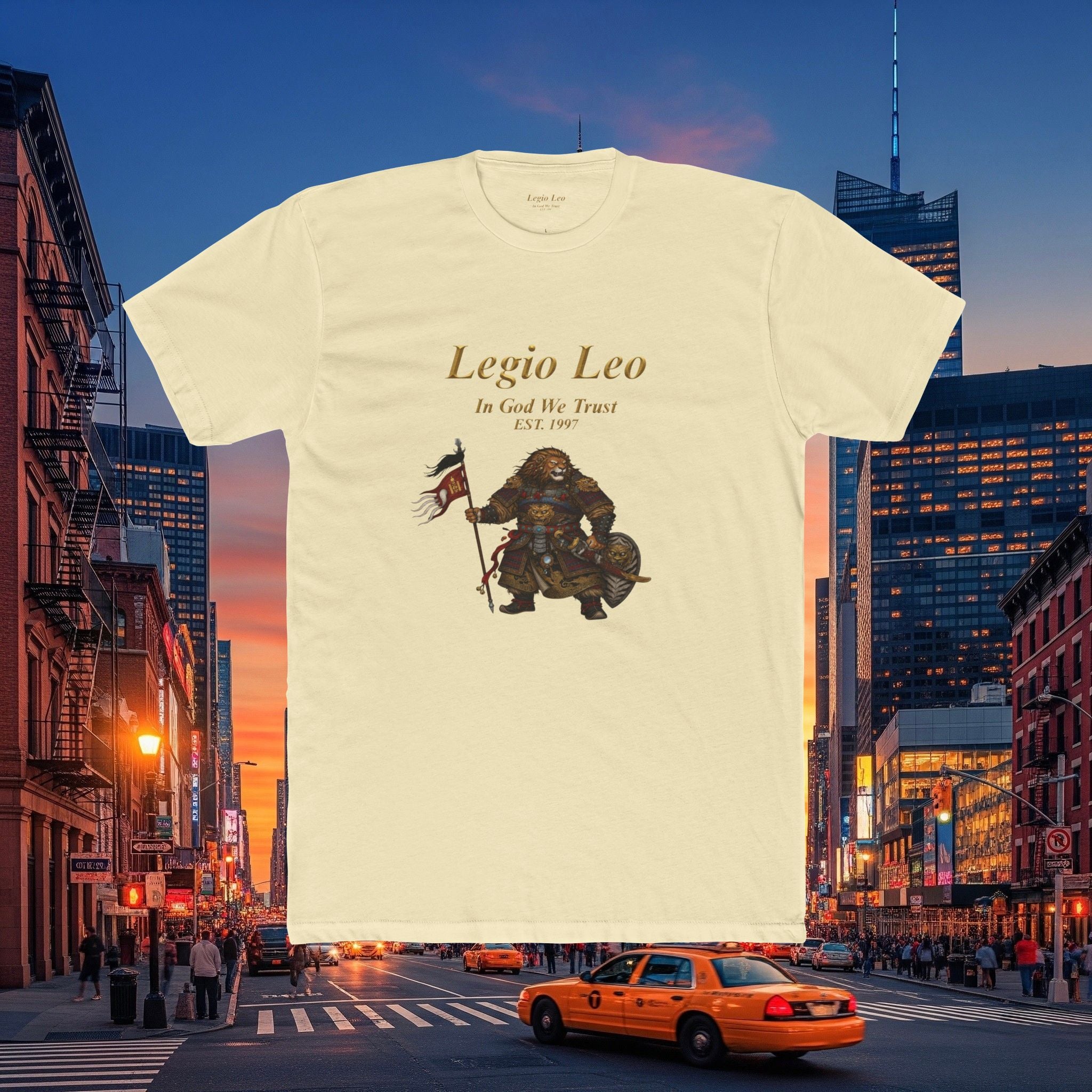 Legio Leo Cotton Crew Tee | Mongol Warrior Design