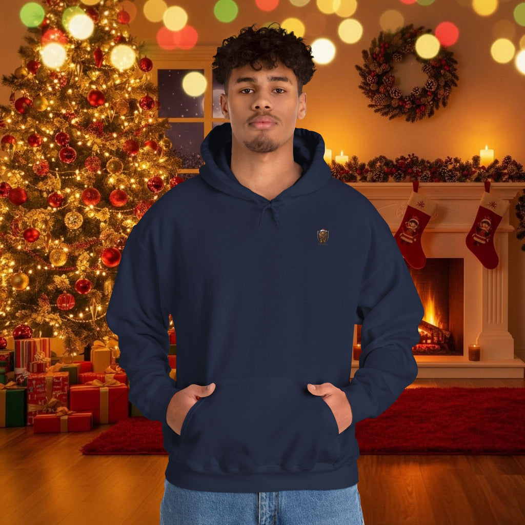 Christmas Holiday DZ Royal Cozy Unisex Hooded Sweatshirt