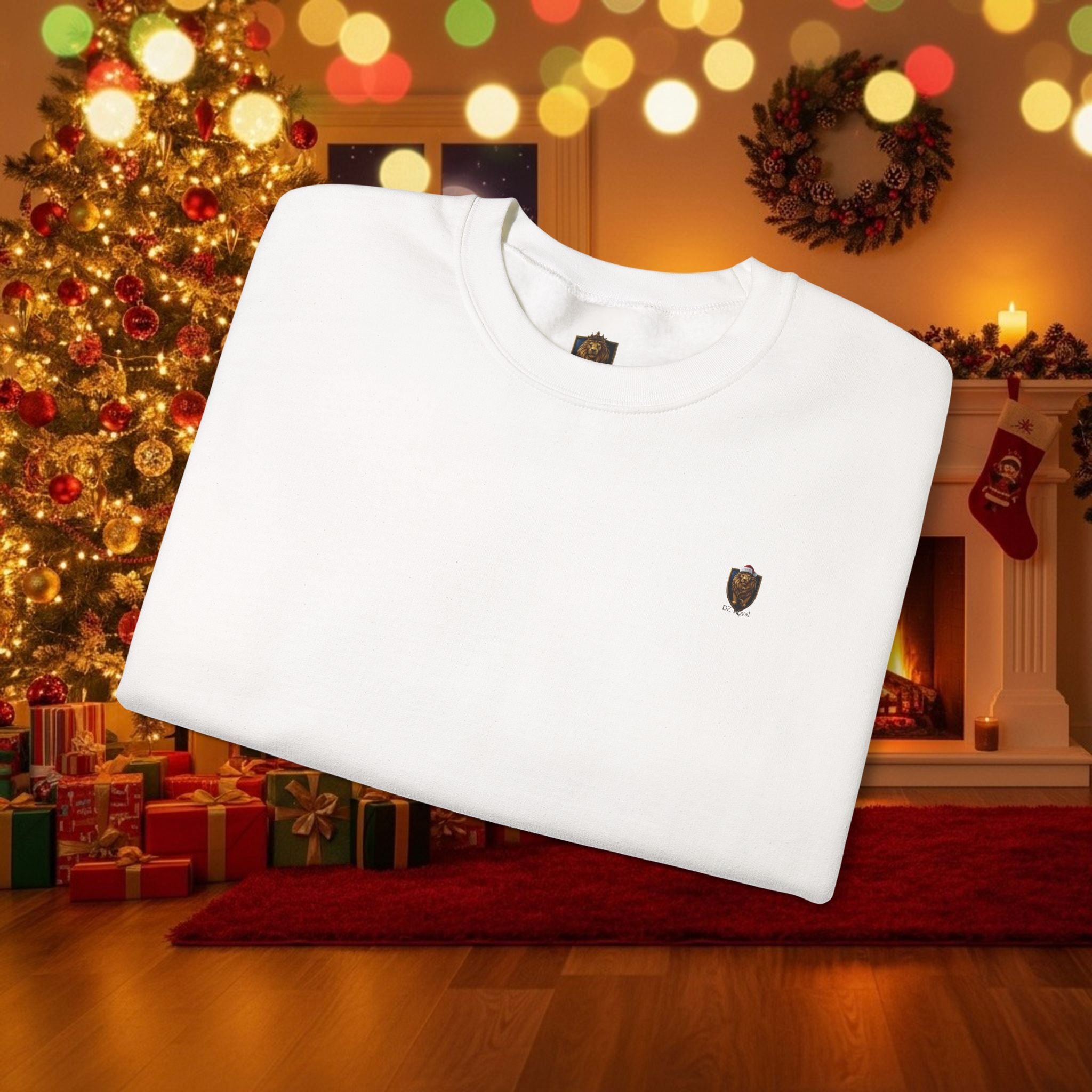 Christmas Holiday DZ Royal Cozy Unisex Crewneck Sweatshirt for