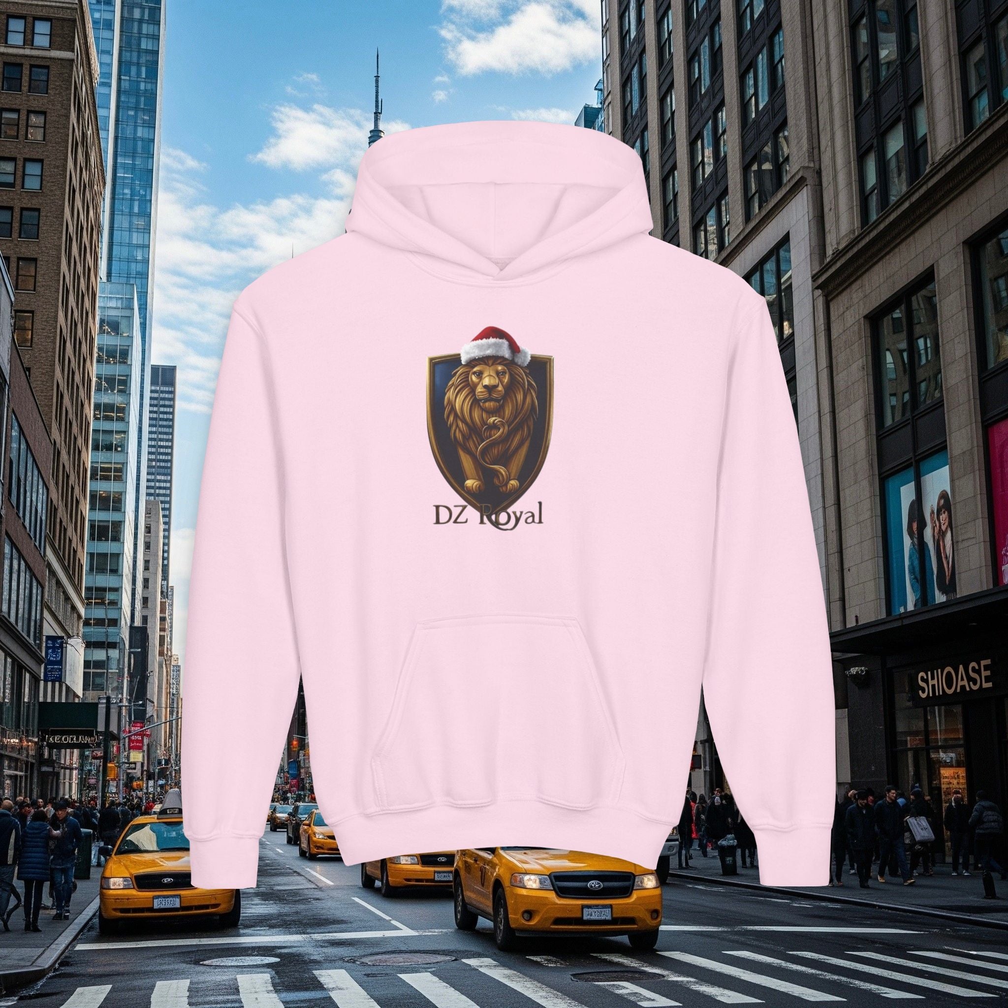 DZ Royal’s Christmas Youth Hoodie (Grown Lion)