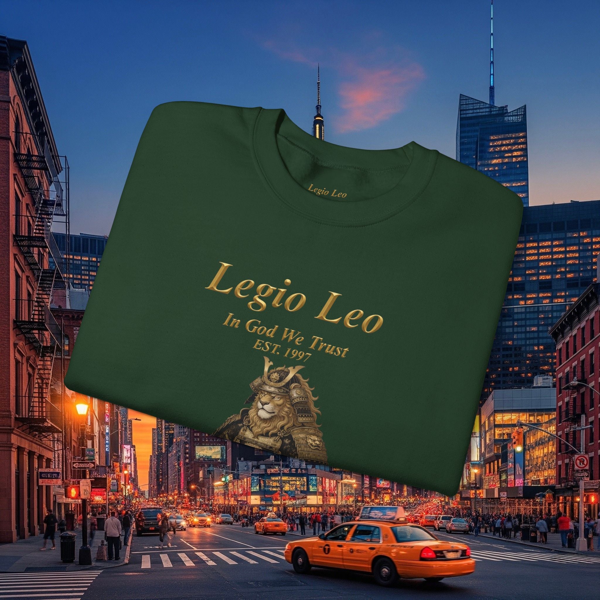 Legio Leo Cozy Crewneck Sweatshirt | Peaceful Samurai Warrior