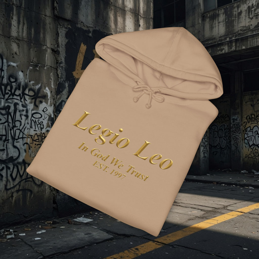 Legio Leo | In God We Trust | Unisex Heavyweight Hooded Sweatshirt