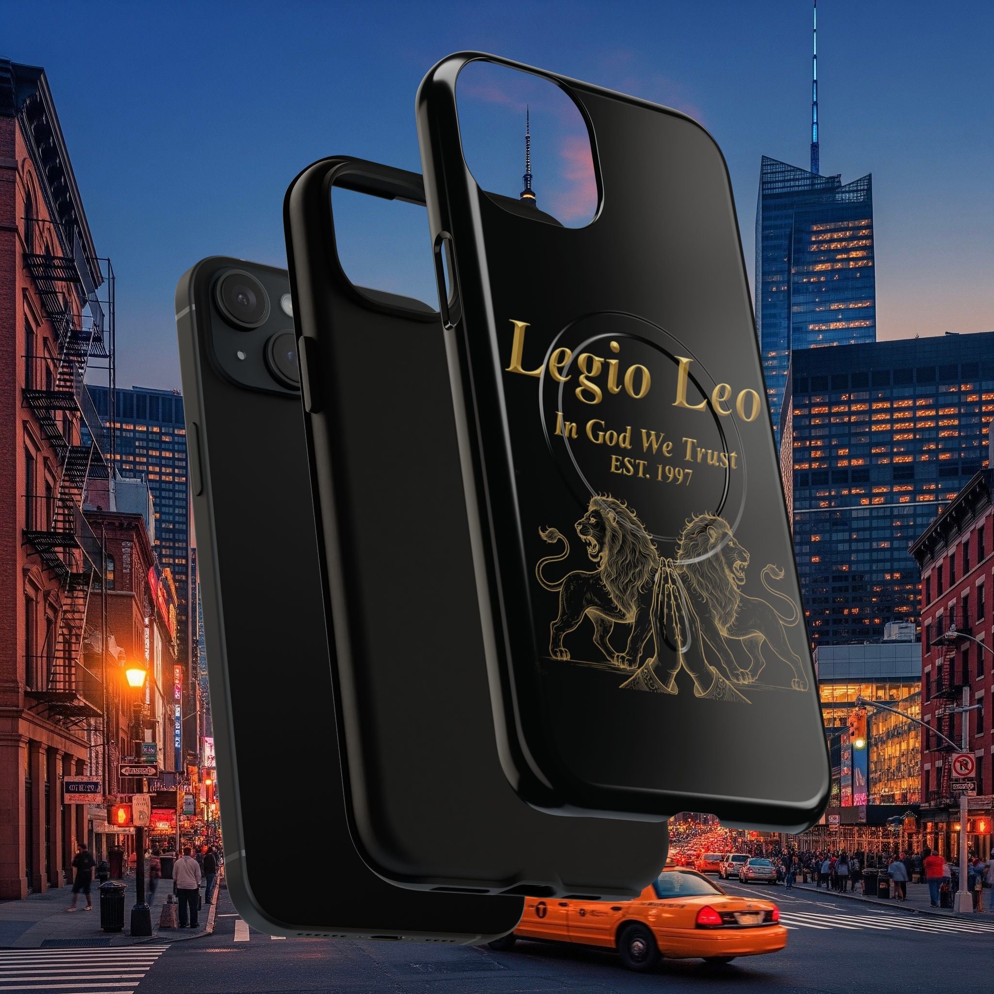 Tough Magnetic Phone Cases - Embrace Strength and Style, Legio Leo Design, Durable Protection