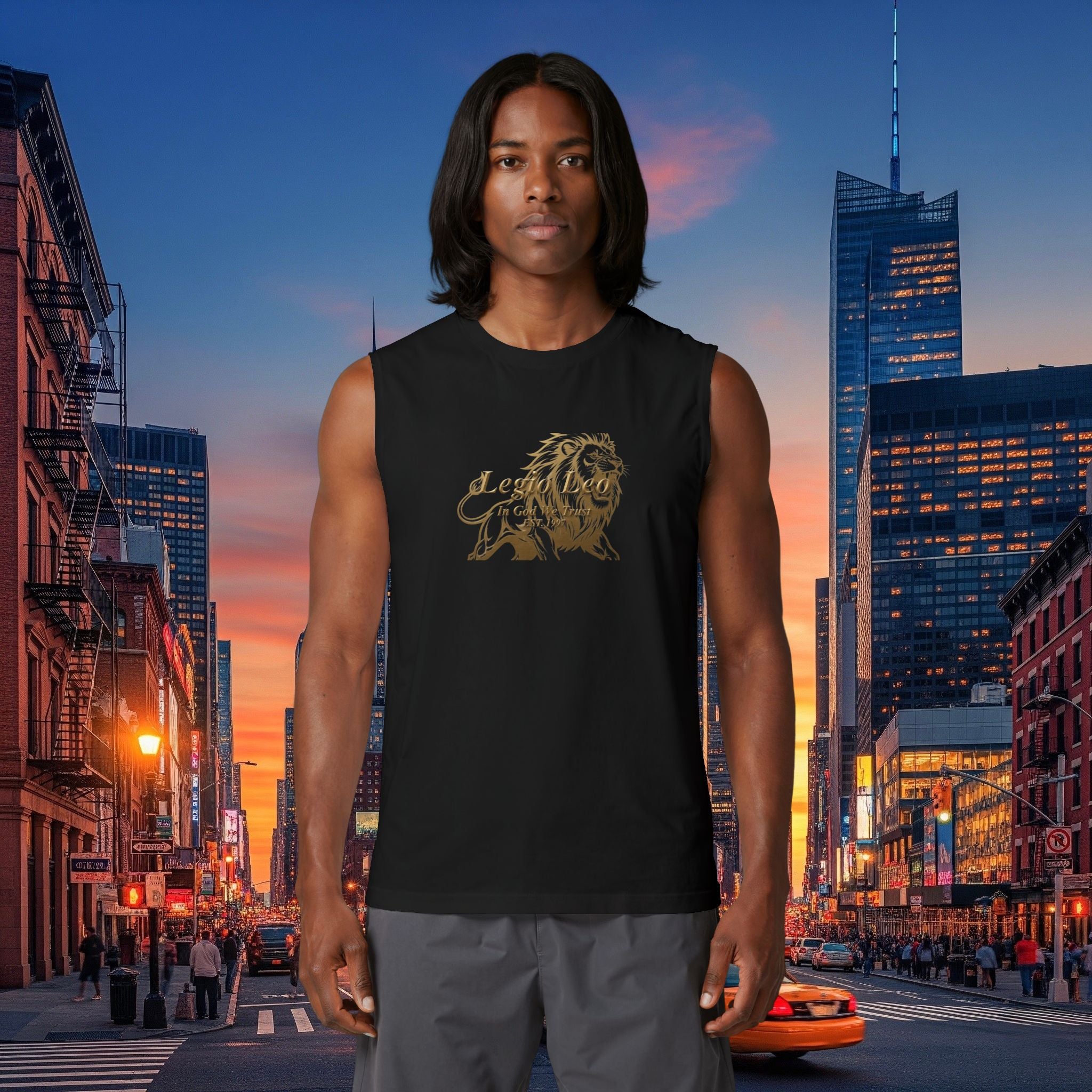 Lion 'Forge Your Legacy' Muscle Tank — Inspirational Athletic Tank Top