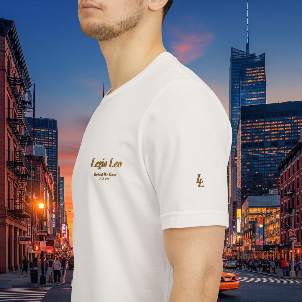 Legio Leo Tee — Embroidered (In God We Trust) Short Sleeve T-Shirt