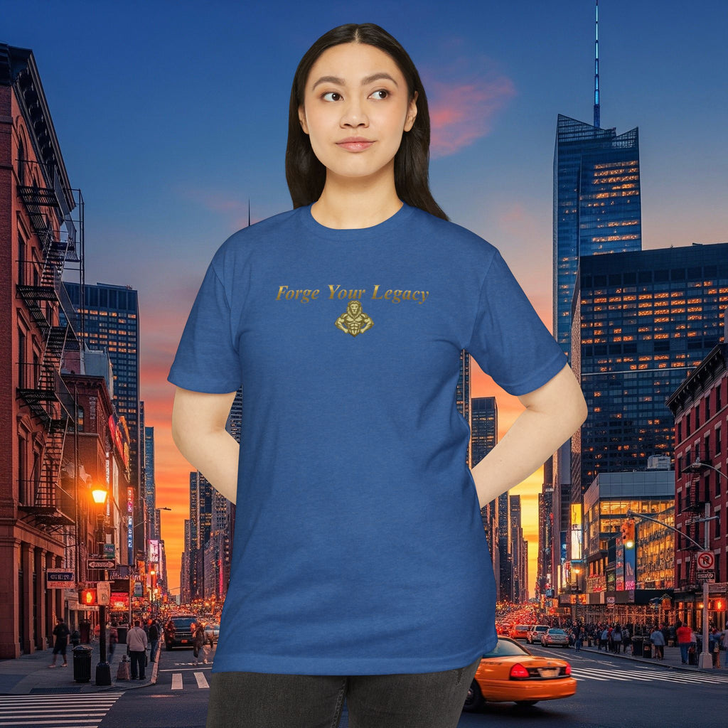 Forge Your Legacy T‑Shirt — Inspirational Vintage Emblem Tee