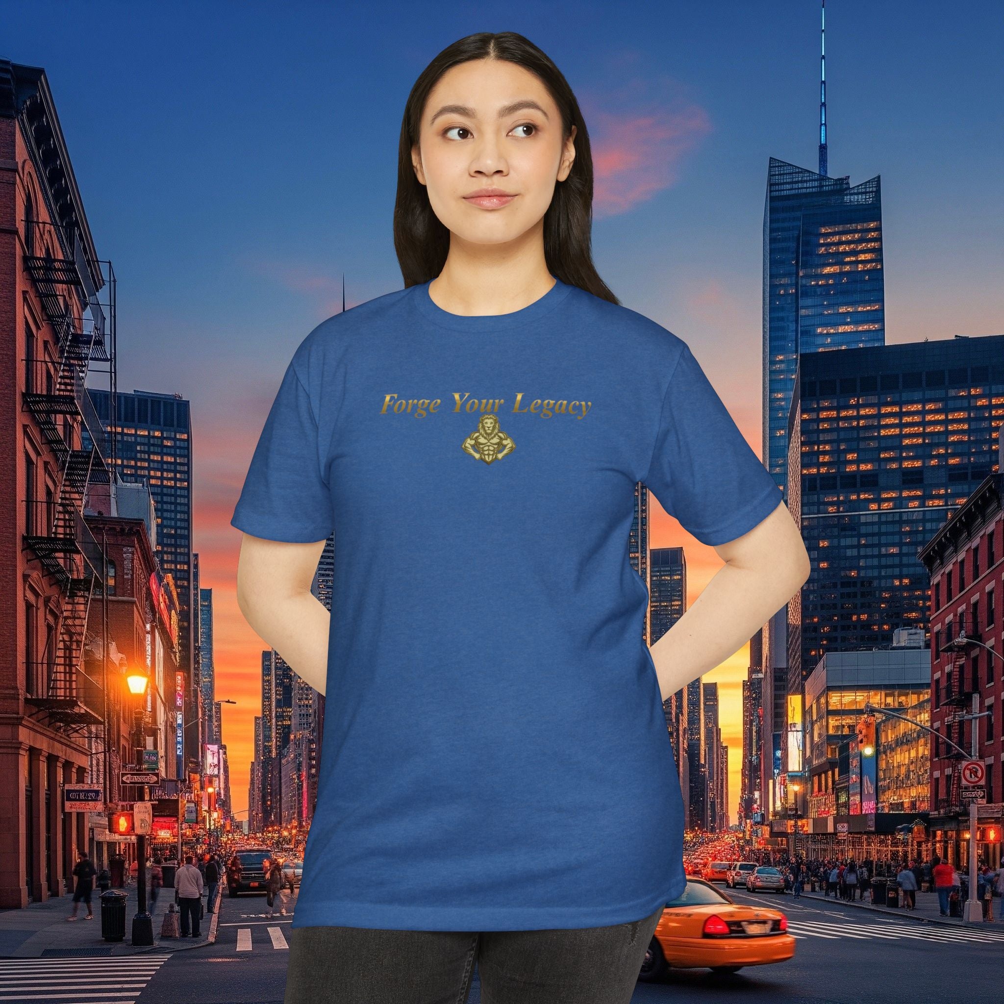 Forge Your Legacy T‑Shirt — Inspirational Vintage Emblem Tee