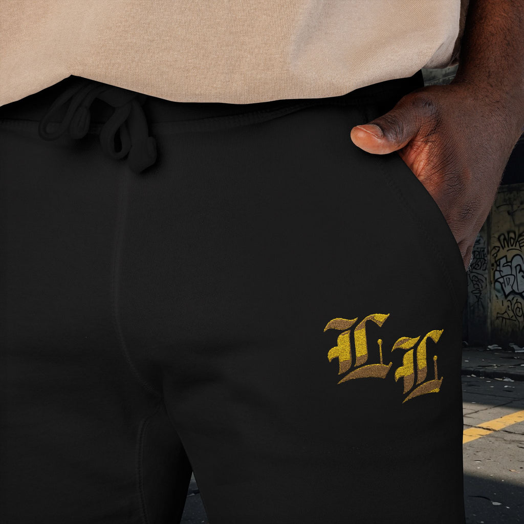 Legio Leo Embroidered Streetwear Fleece Sweatpants
