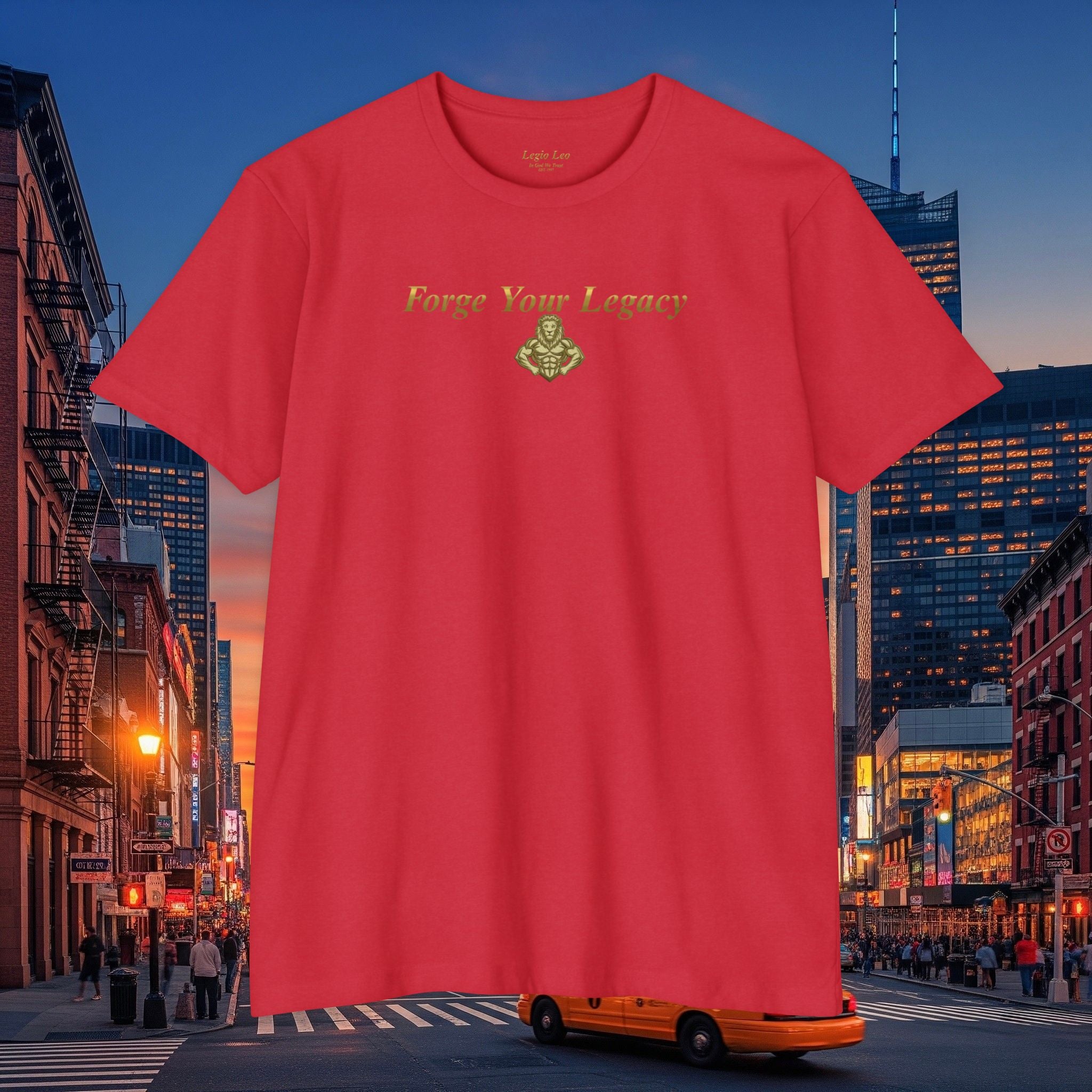 Forge Your Legacy T‑Shirt — Inspirational Vintage Emblem Tee