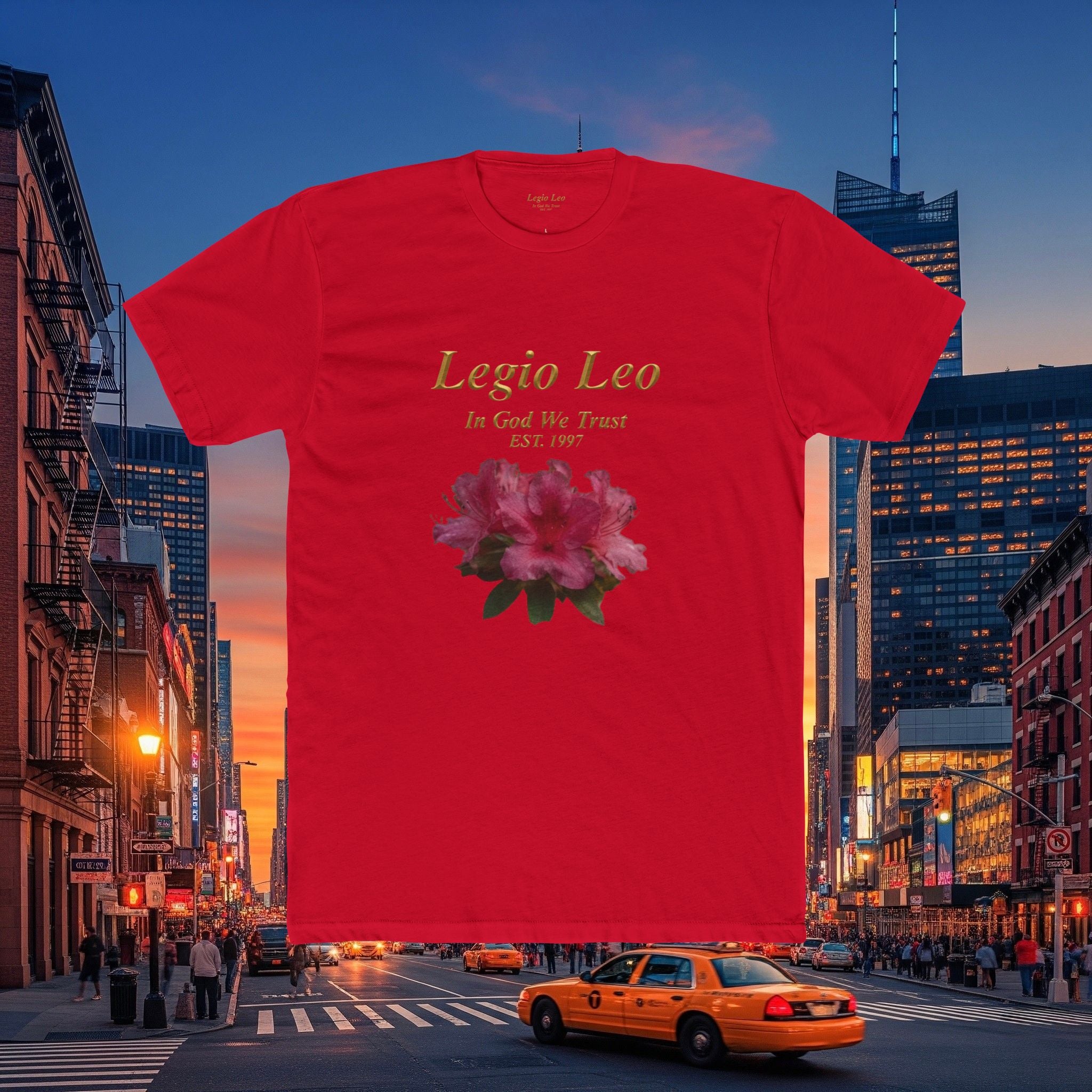Floral Tee — "Legia Leo Azalea Flowers" Astrology Shirt