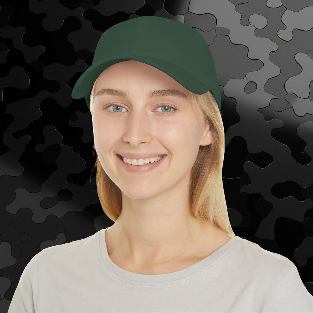 Low Profile Baseball Cap Old English side Embroidery
