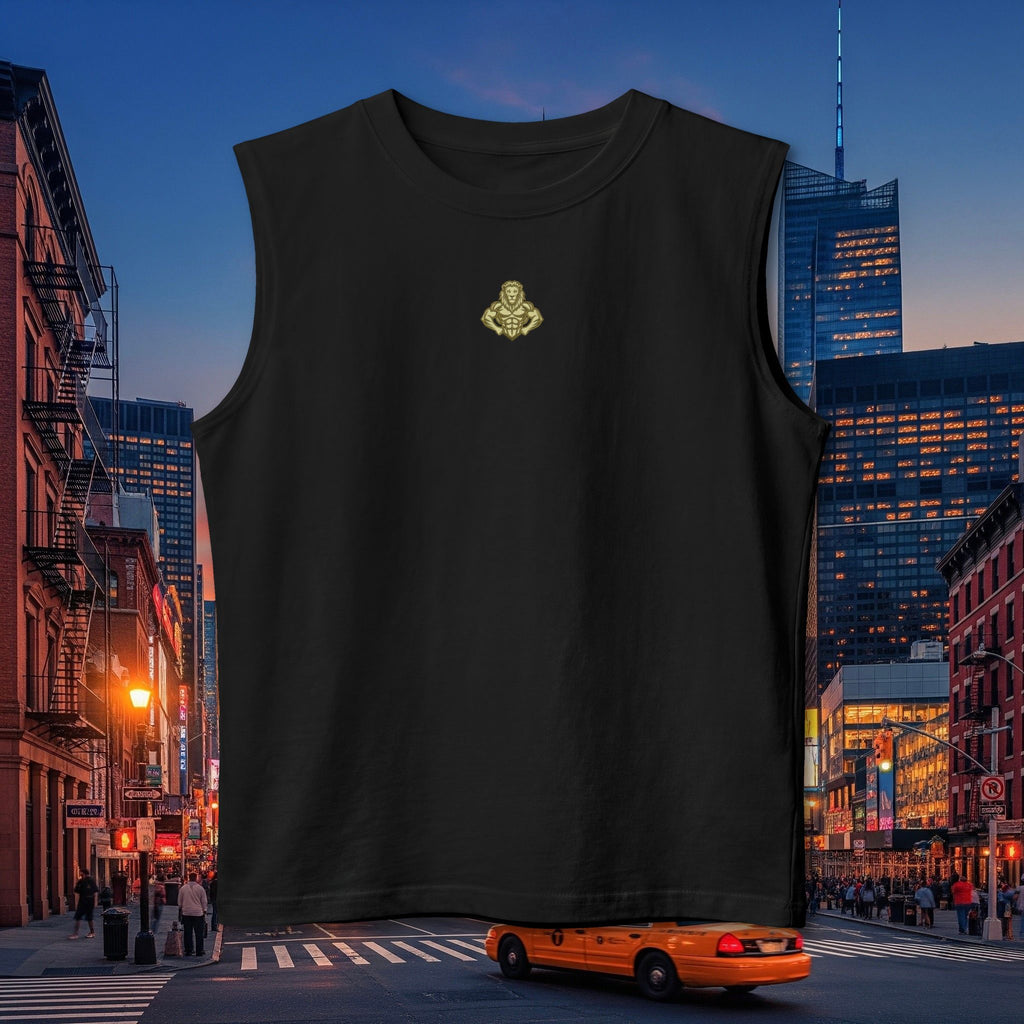 Muscle Tank — 'Elevate Your Legacy' Minimalist Gold Crest