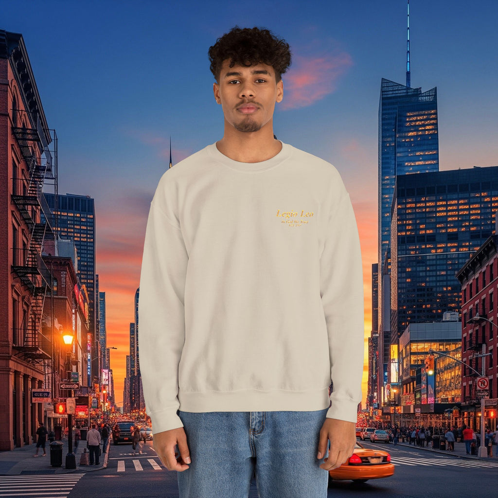 Legio Leo Crewneck Sweatshirt | In God We Trust Embroidery