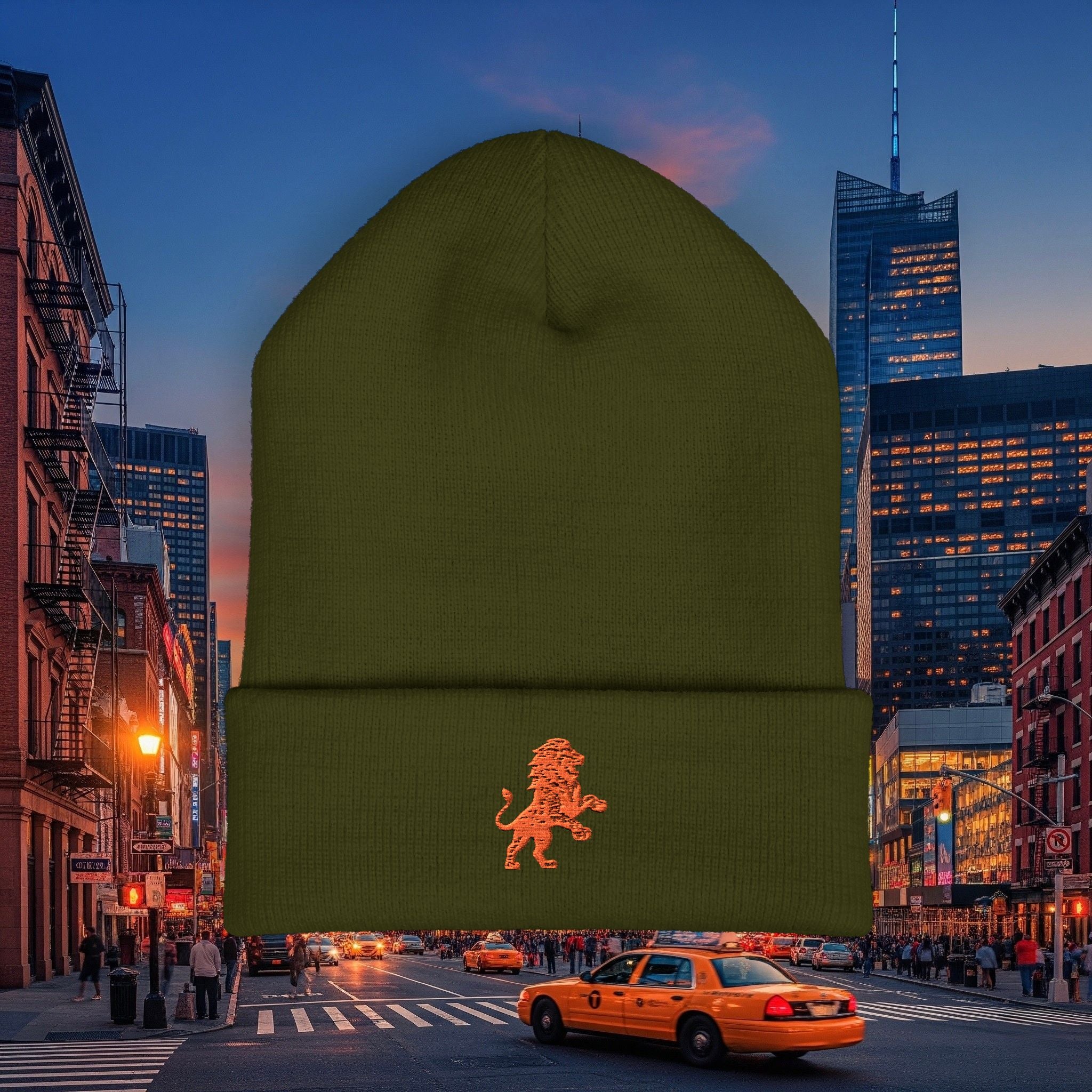Classic Legio Leo by DZ Royal Cuffed Beanie | Mighty Lion