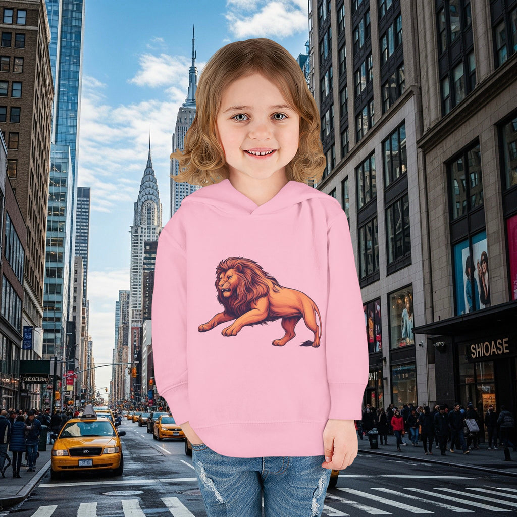 Legio Leo’s Toddler Pullover Fleece Hoodie (Grown Lion)