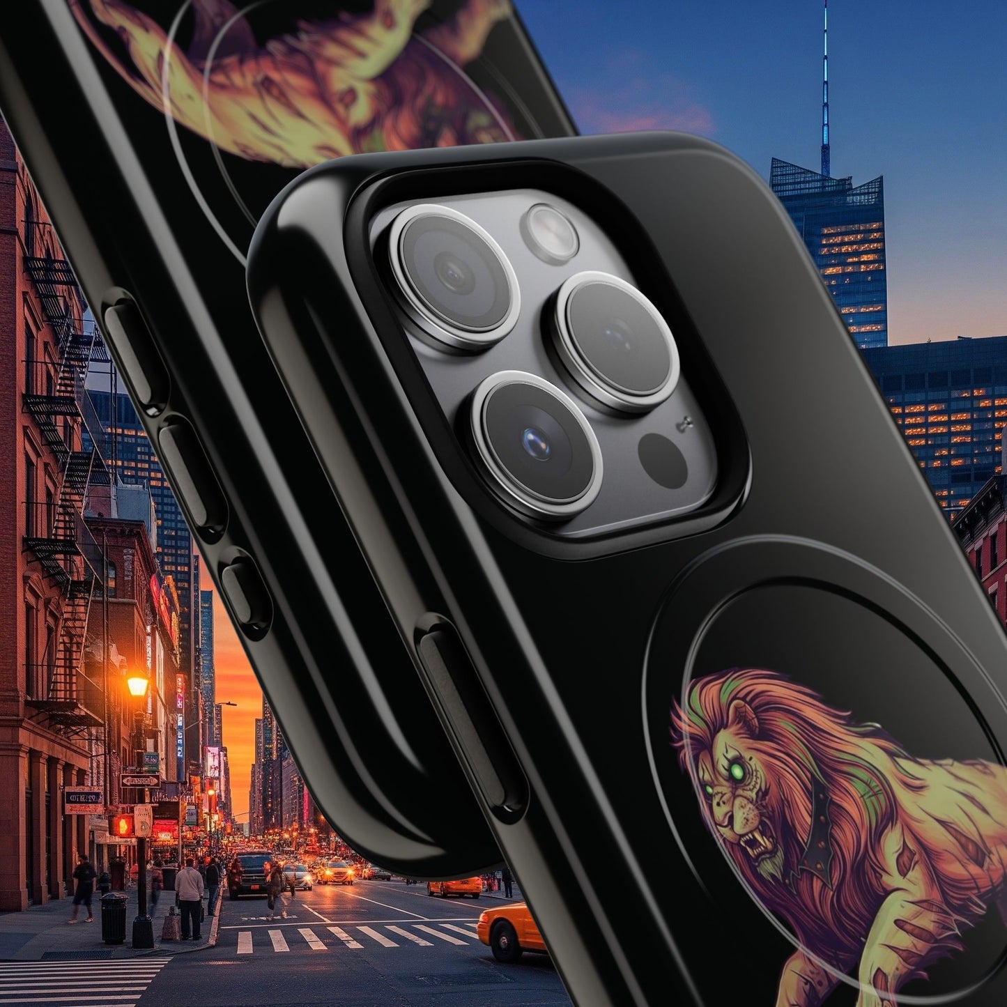 Tough Magnetic Phone Case, Undead Legio Leo Protector Case, A DZ Royal Design Case, Sleek Magnetic Shell