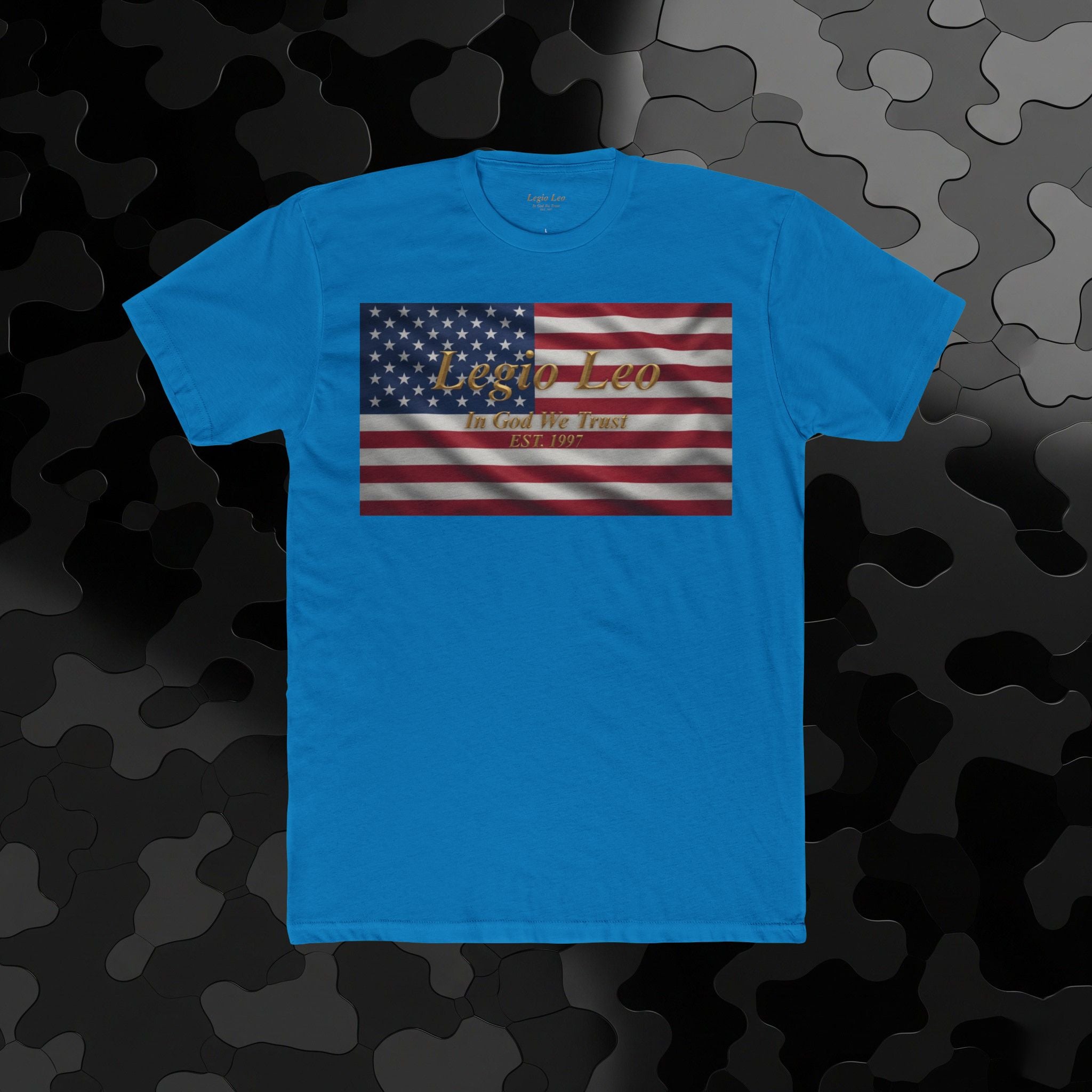 American Flag "Liberty" Tee — Vintage Patriotic Cotton T-Shirt
