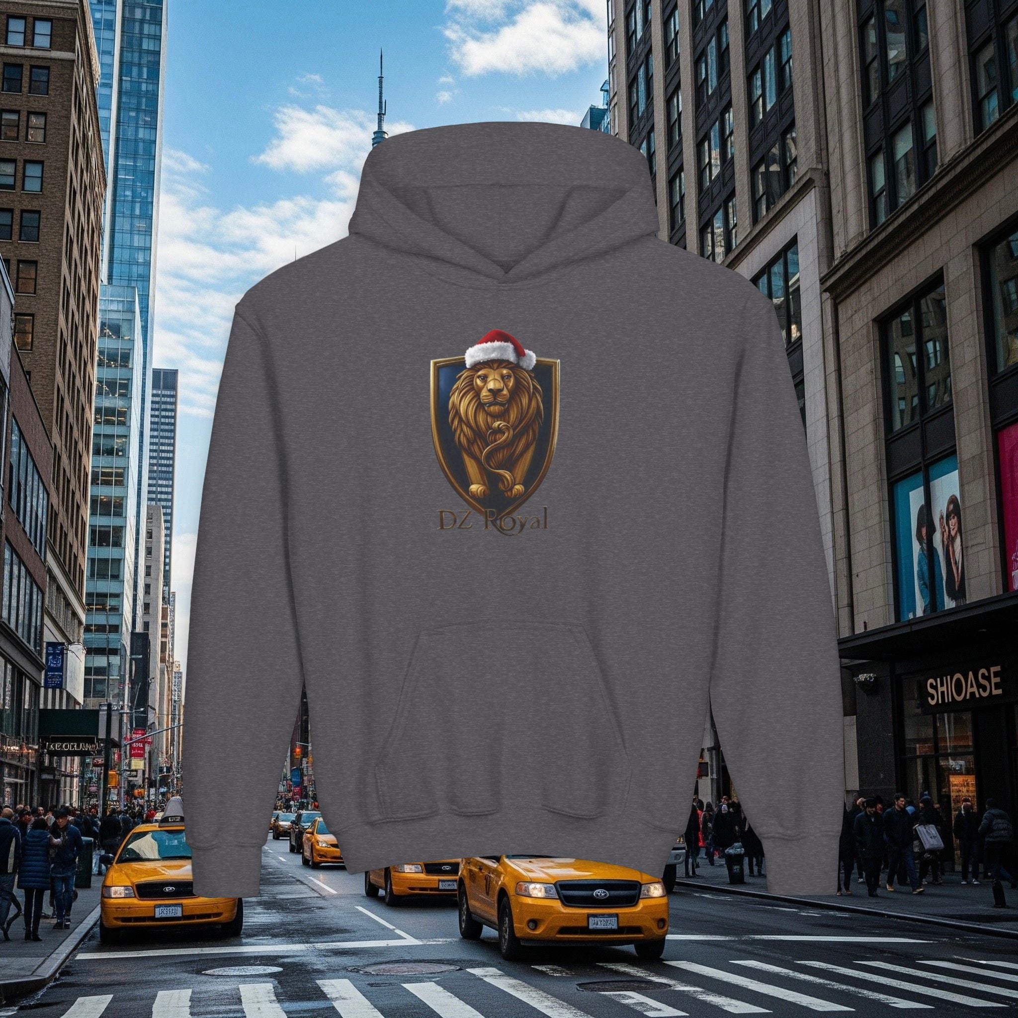 DZ Royal’s Christmas Youth Hoodie (Grown Lion)